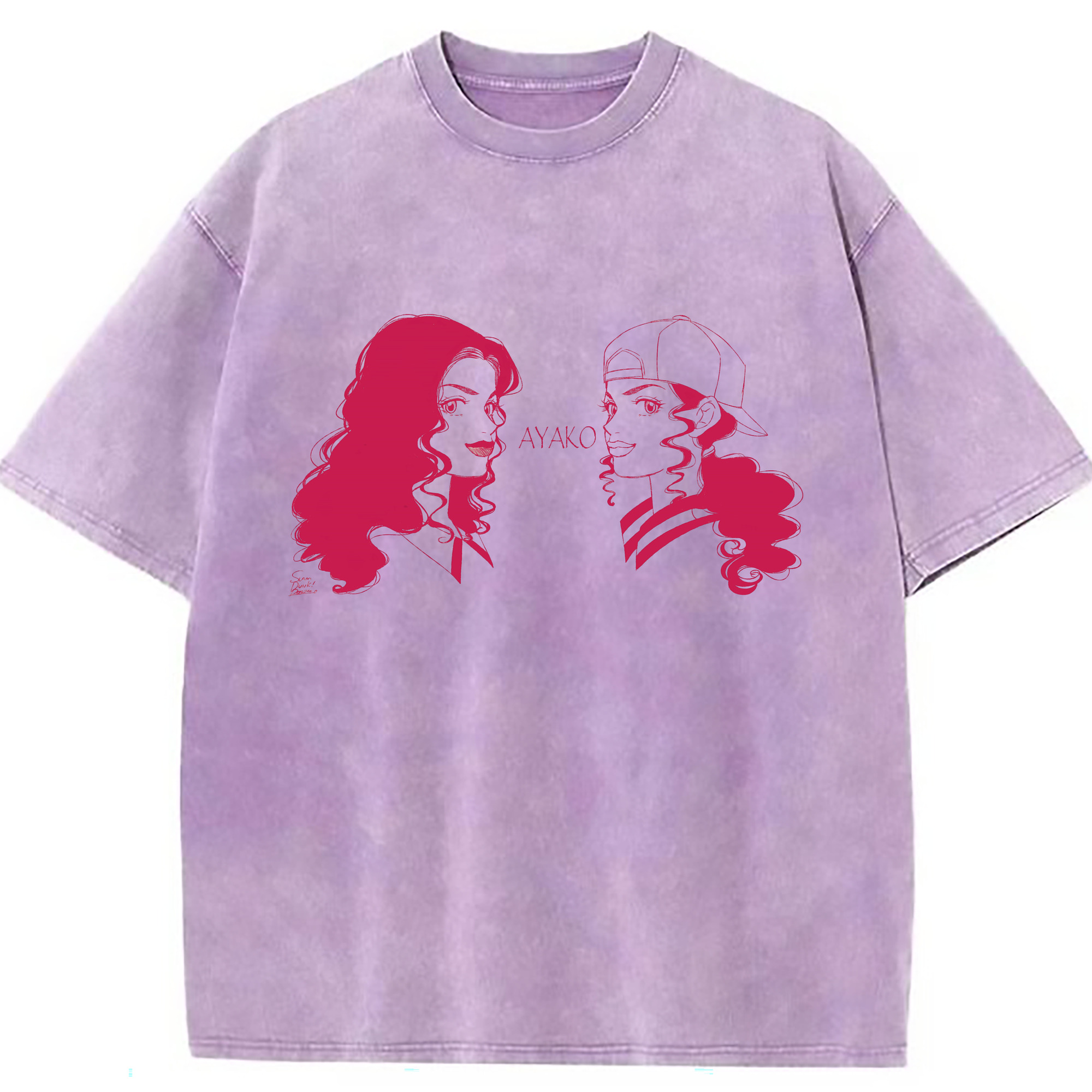 （画像用） SLAM DUNK／スラムダンク 綿100% ヴィンテージ風 半袖Tシャツ（フロントプリント）