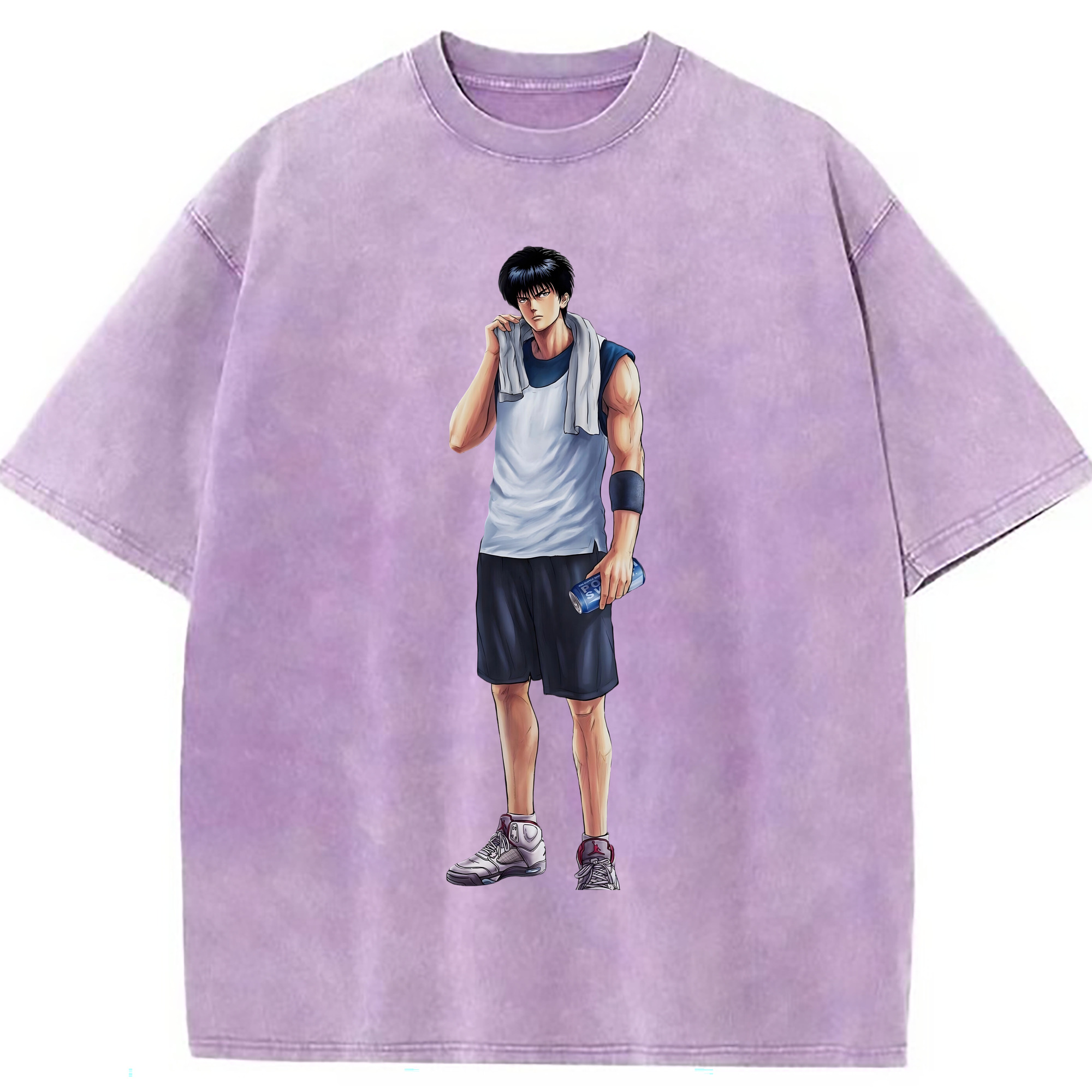 （画像用） SLAM DUNK／スラムダンク 綿100% ヴィンテージ風 半袖Tシャツ（フロントプリント）