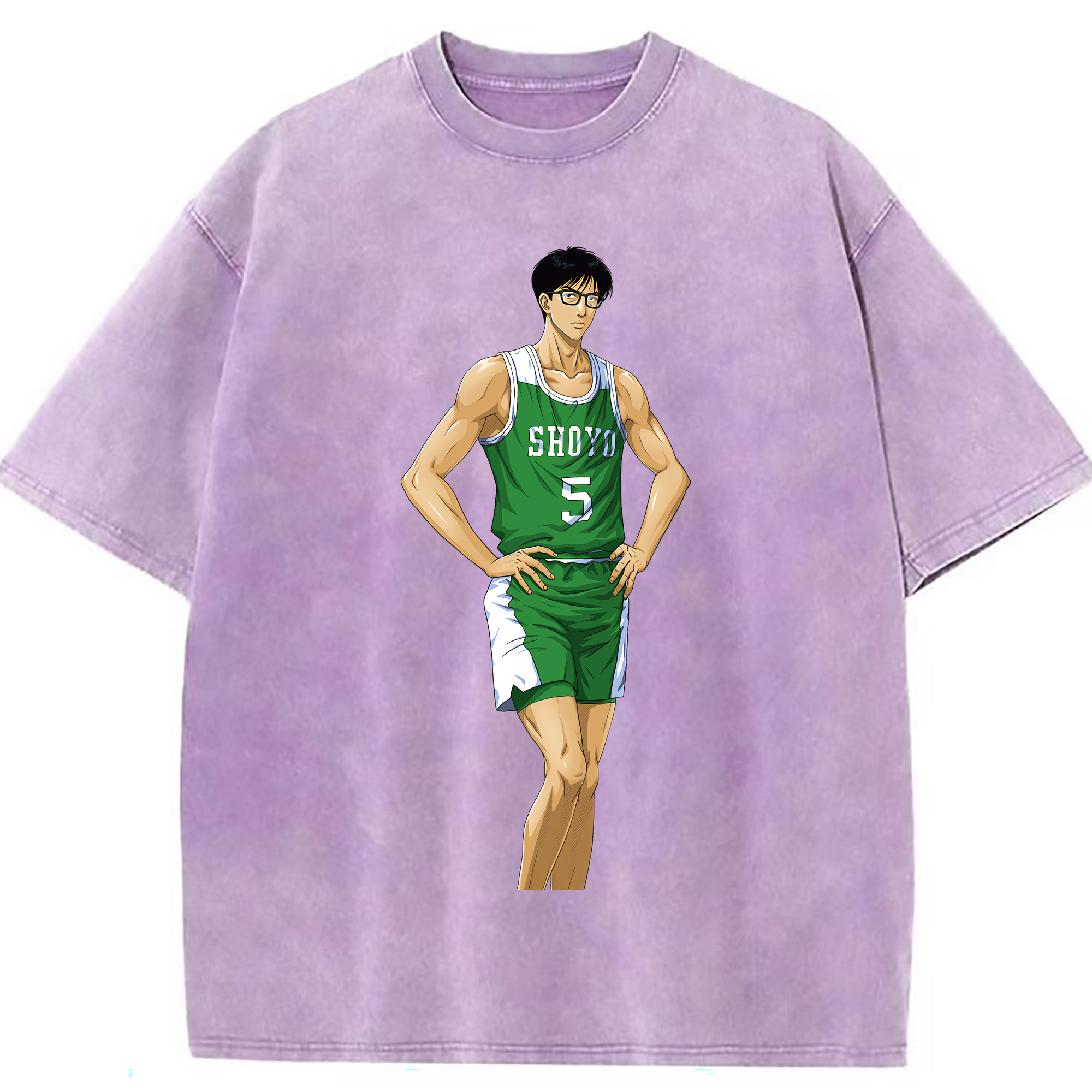 （画像用） SLAM DUNK／スラムダンク 綿100% ヴィンテージ風 半袖Tシャツ（フロントプリント）
