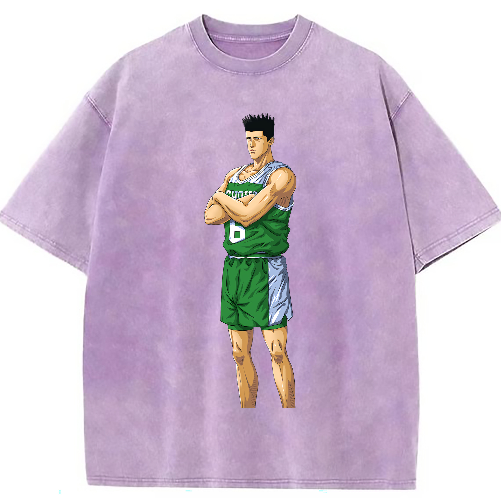 （画像用） SLAM DUNK／スラムダンク 綿100% ヴィンテージ風 半袖Tシャツ（フロントプリント）