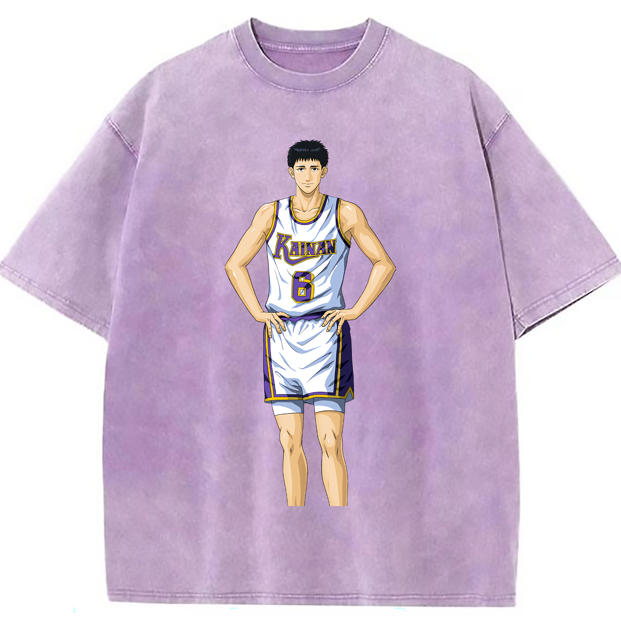 （画像用） SLAM DUNK／スラムダンク 綿100% ヴィンテージ風 半袖Tシャツ（フロントプリント）