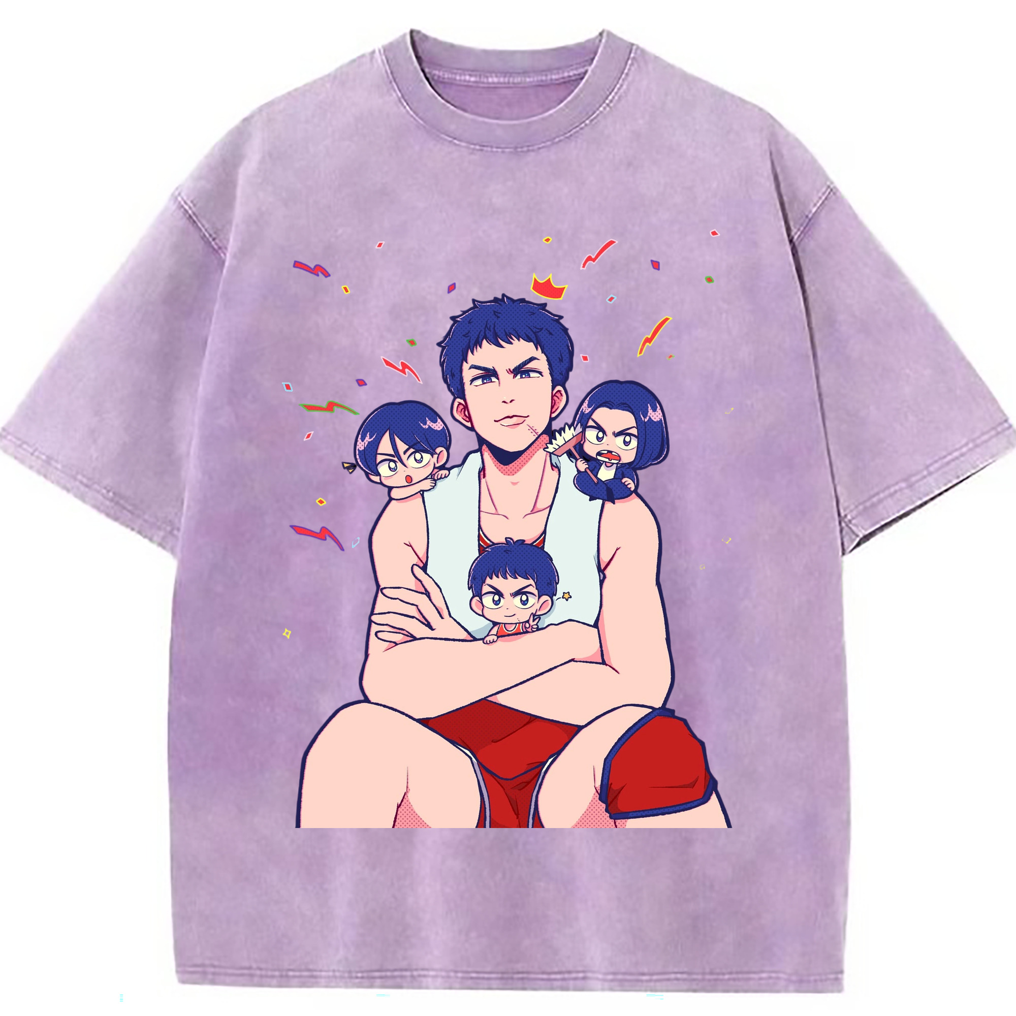 （画像用） SLAM DUNK／スラムダンク 綿100% ヴィンテージ風 半袖Tシャツ（フロントプリント）