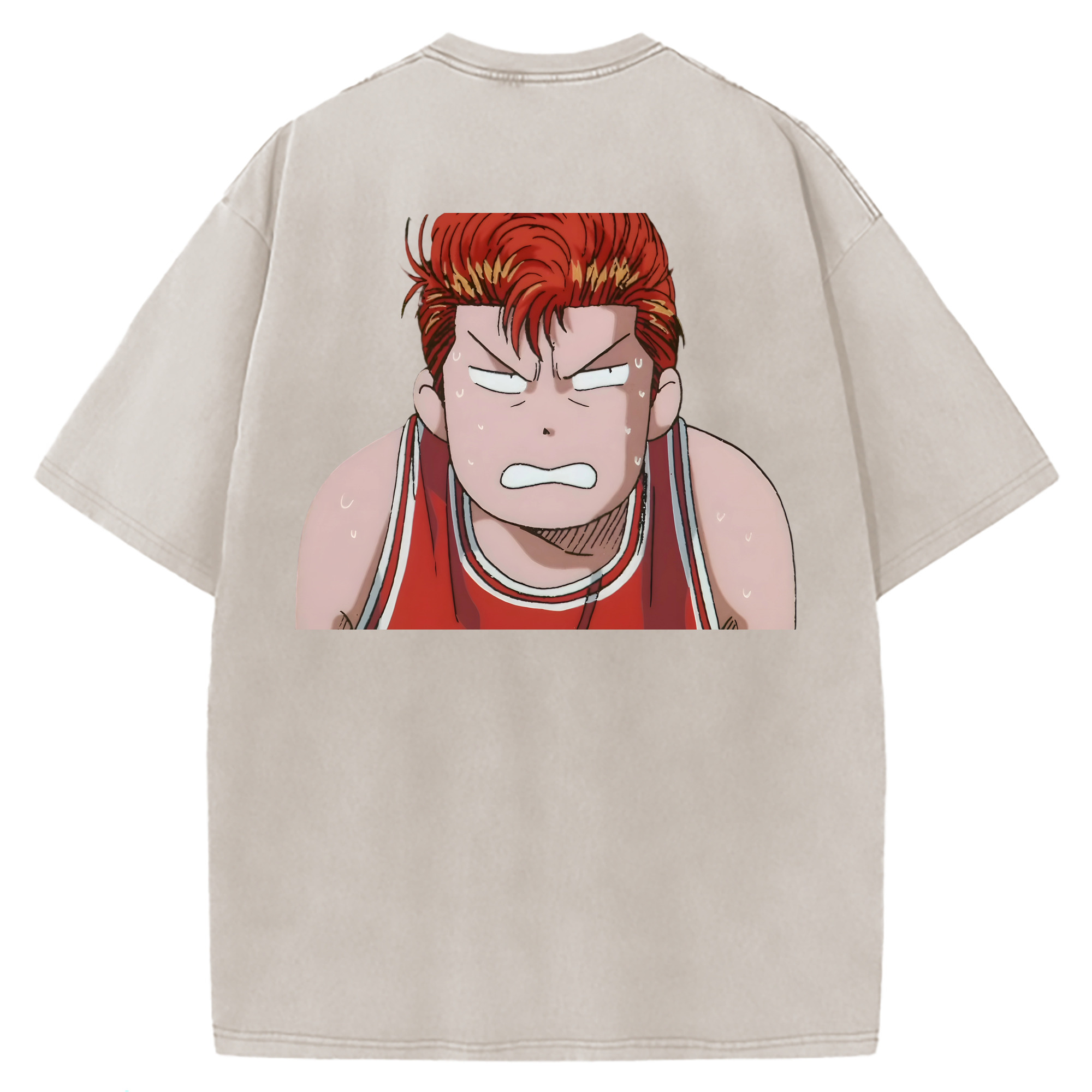 （画像用） SLAM DUNK／スラムダンク 綿100% ヴィンテージ風 半袖Tシャツ（背面プリント）