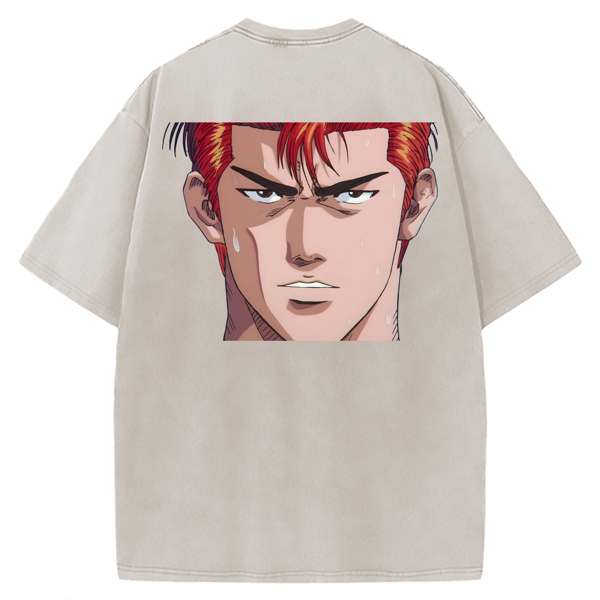（画像用） SLAM DUNK／スラムダンク 綿100% ヴィンテージ風 半袖Tシャツ（背面プリント）