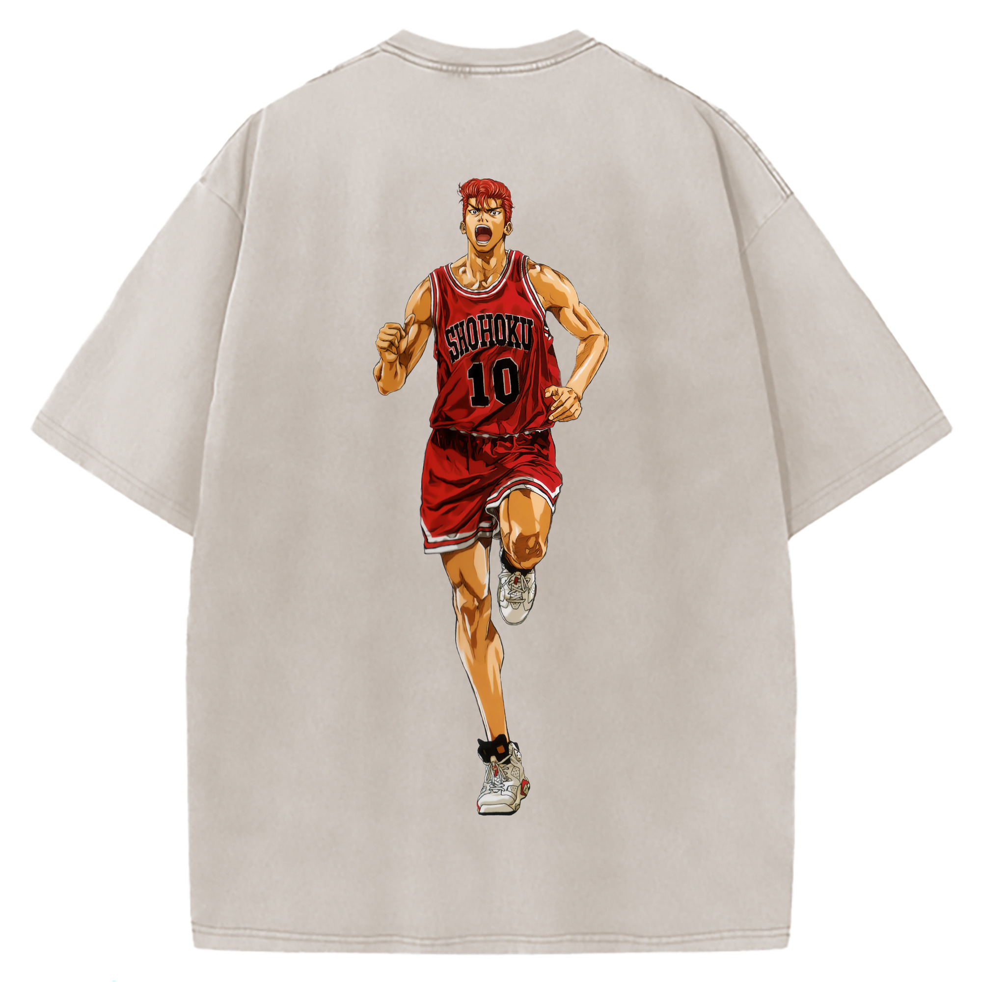 （画像用） SLAM DUNK／スラムダンク 綿100% ヴィンテージ風 半袖Tシャツ（背面プリント）