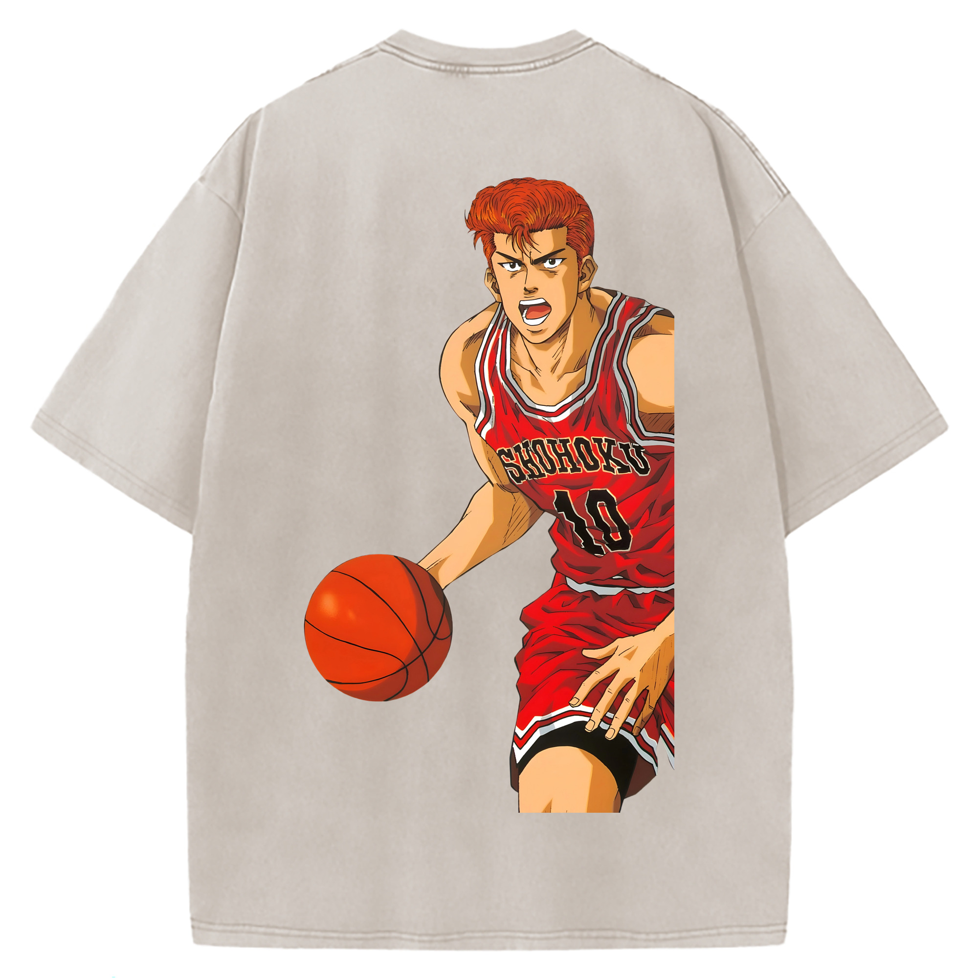 （画像用） SLAM DUNK／スラムダンク 綿100% ヴィンテージ風 半袖Tシャツ（背面プリント）