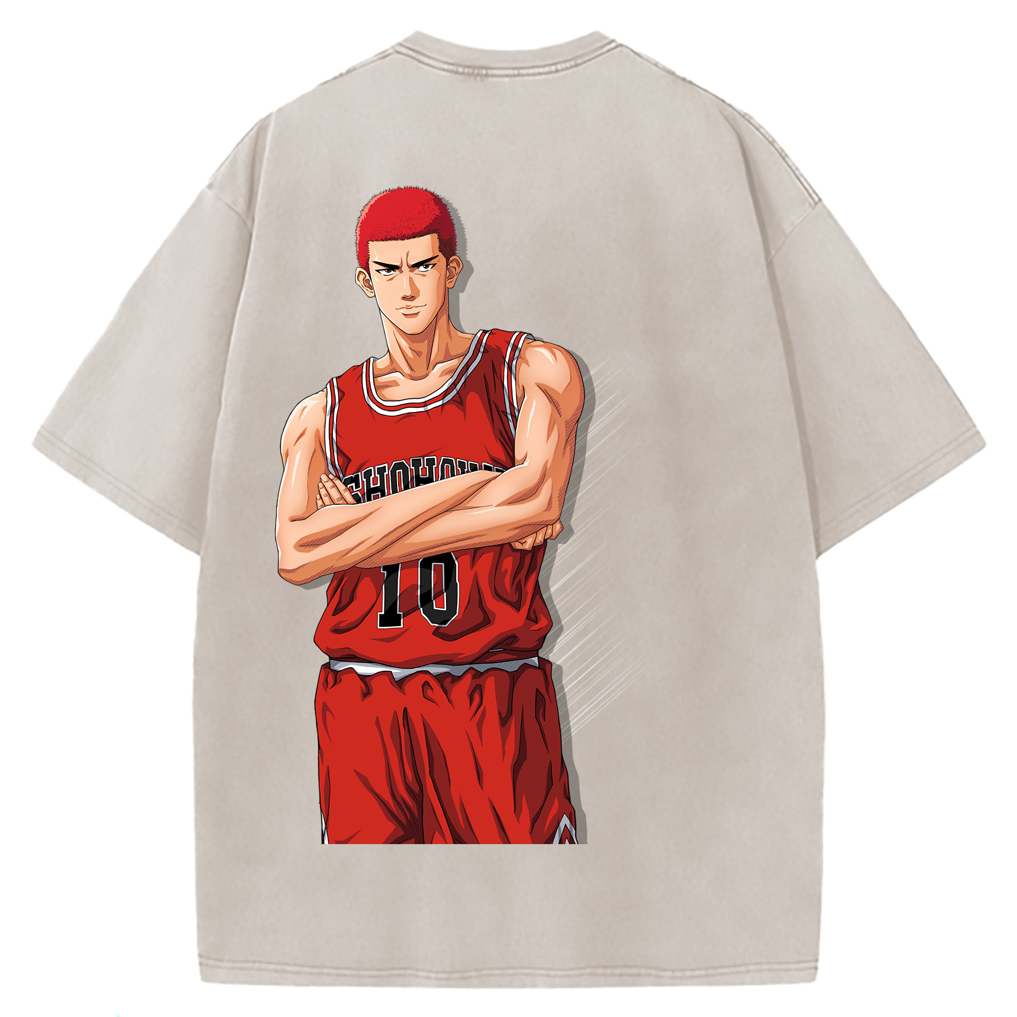 （画像用） SLAM DUNK／スラムダンク 綿100% ヴィンテージ風 半袖Tシャツ（背面プリント）