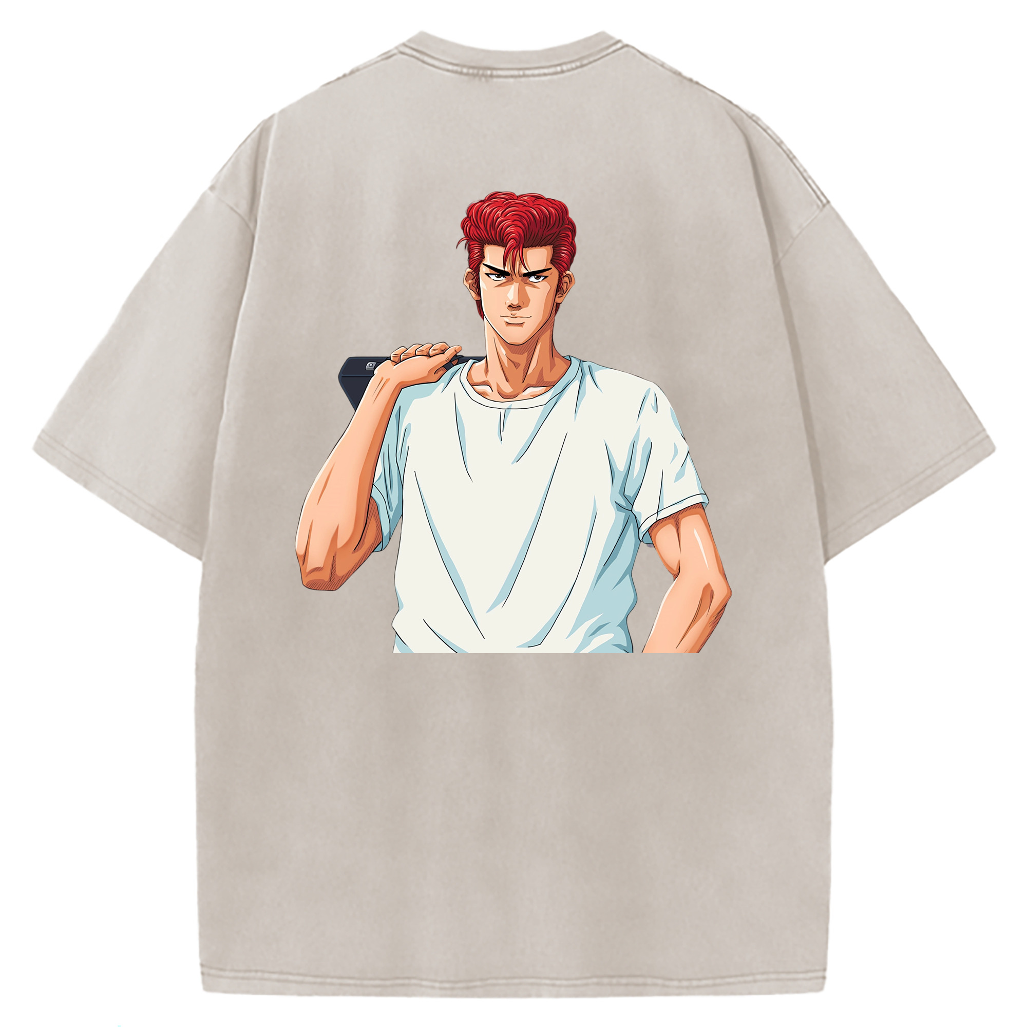 （画像用） SLAM DUNK／スラムダンク 綿100% ヴィンテージ風 半袖Tシャツ（背面プリント）