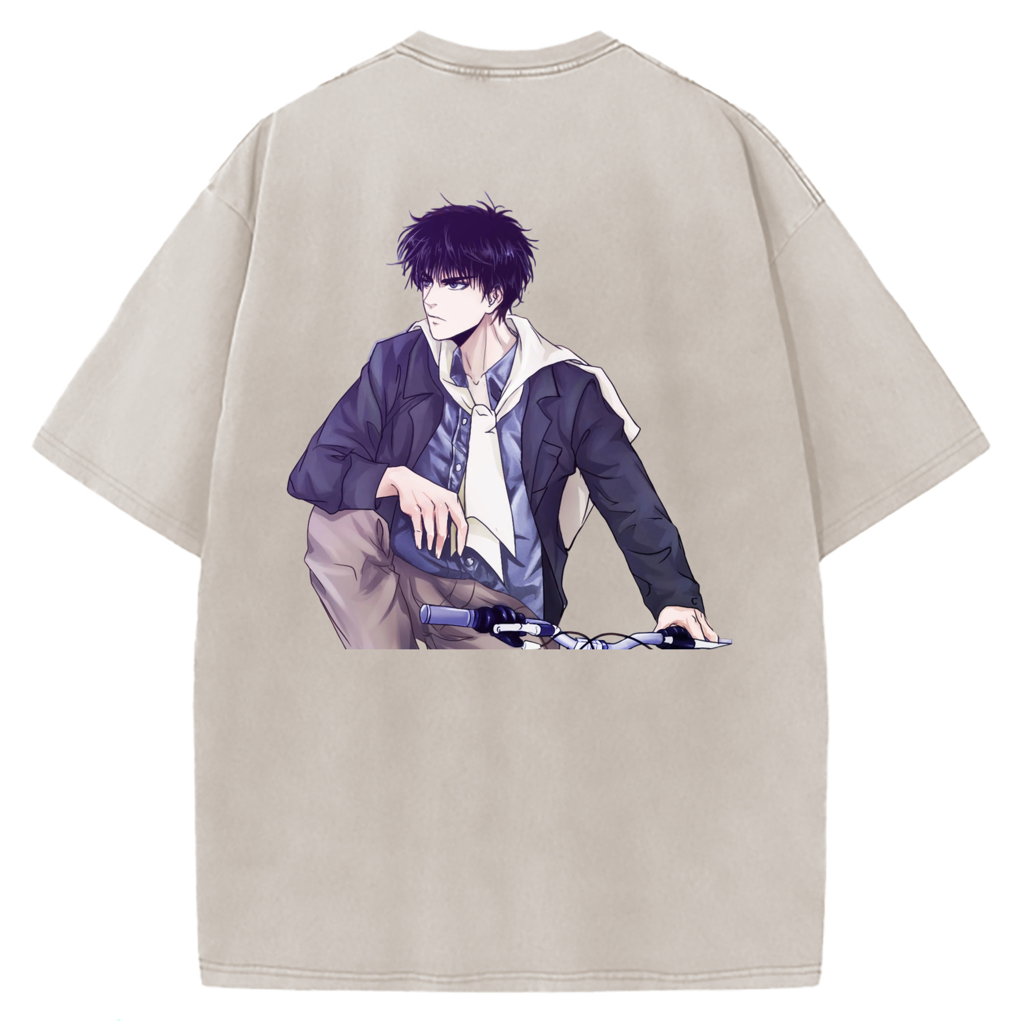 （画像用） SLAM DUNK／スラムダンク 綿100% ヴィンテージ風 半袖Tシャツ（背面プリント）