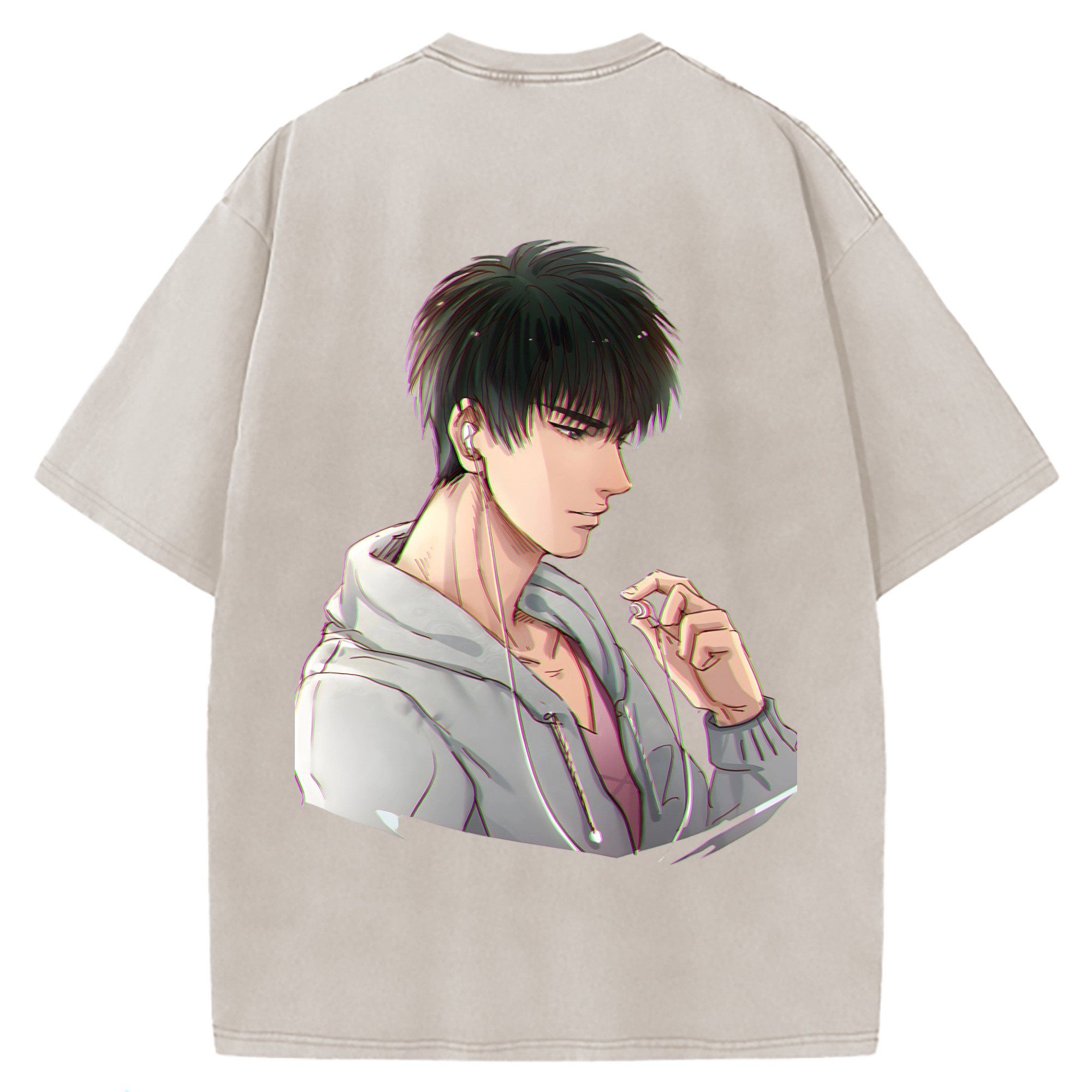 （画像用） SLAM DUNK／スラムダンク 綿100% ヴィンテージ風 半袖Tシャツ（背面プリント）