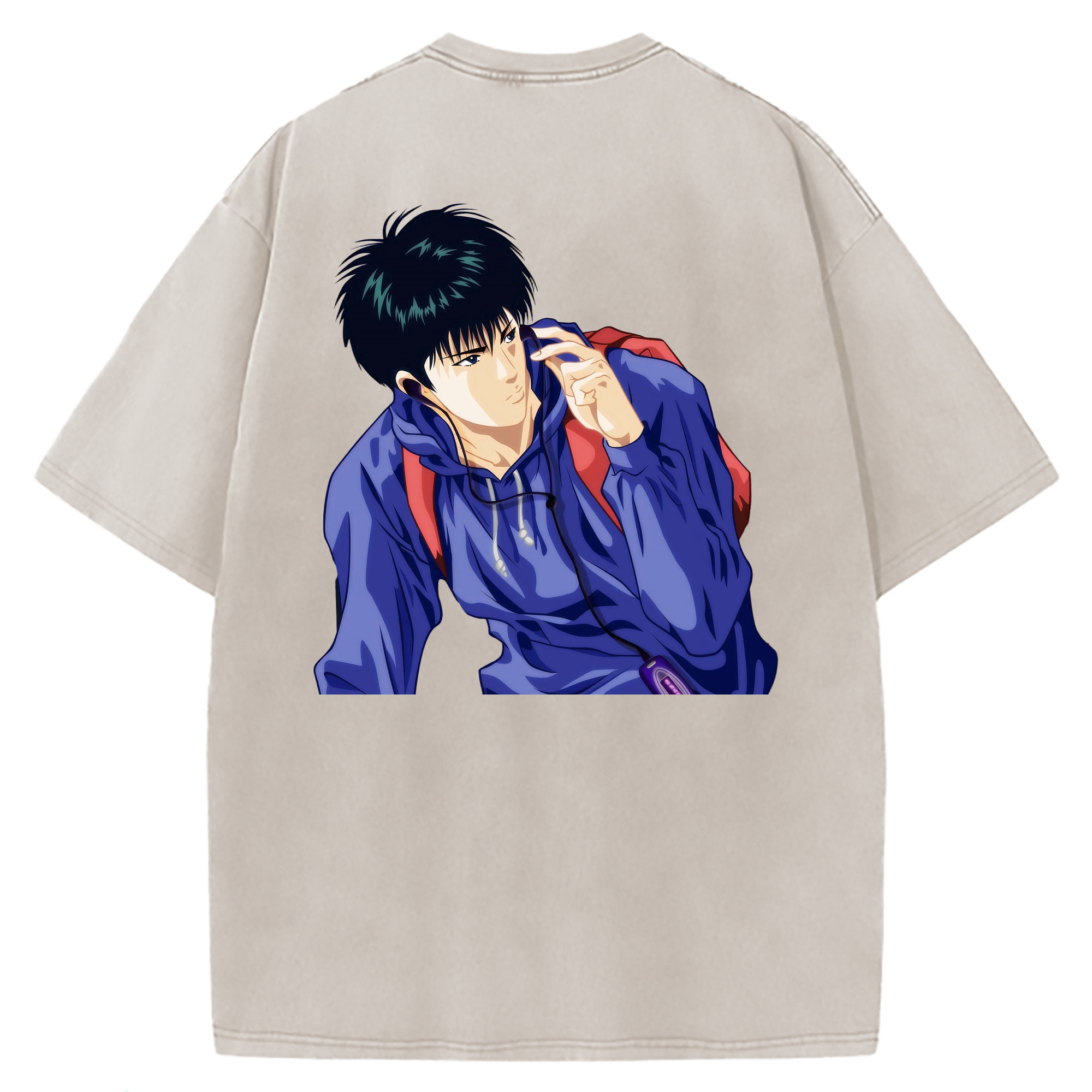 （画像用） SLAM DUNK／スラムダンク 綿100% ヴィンテージ風 半袖Tシャツ（背面プリント）