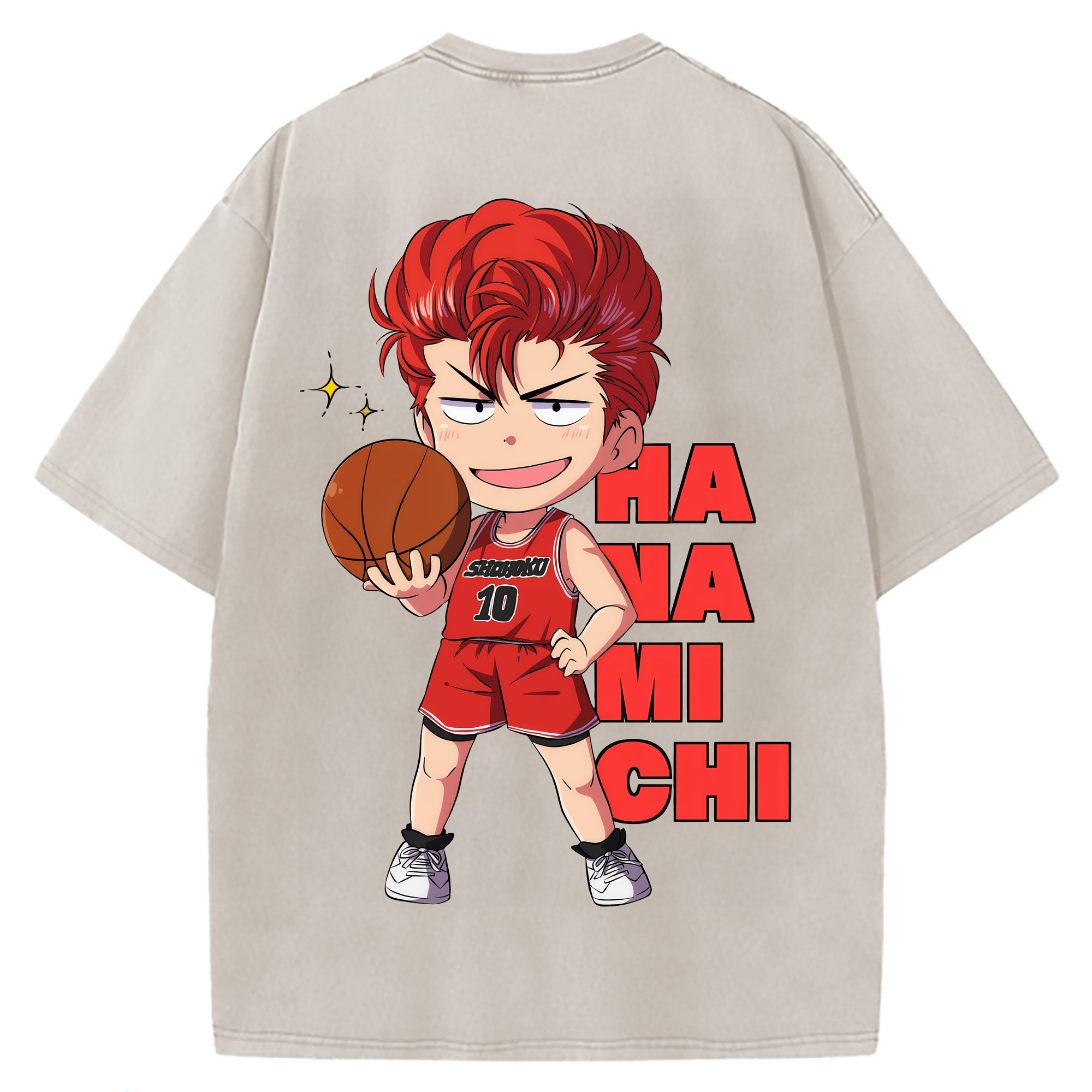 （画像用） SLAM DUNK／スラムダンク 綿100% ヴィンテージ風 半袖Tシャツ（背面プリント）