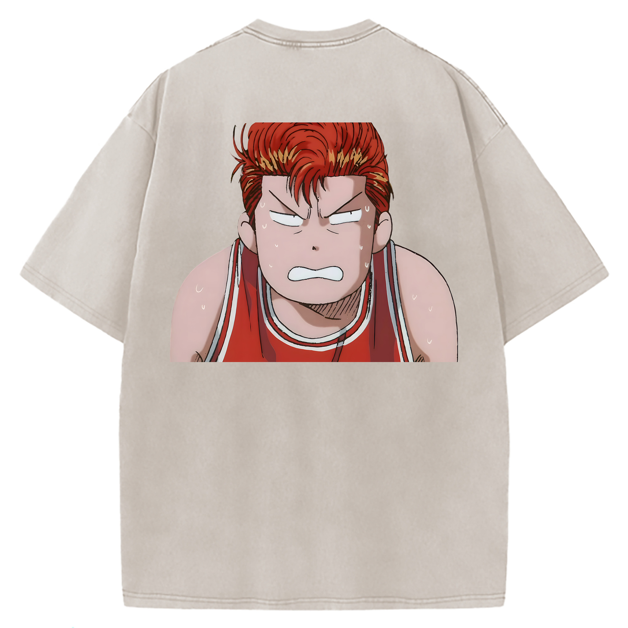 （画像用） SLAM DUNK／スラムダンク 綿100% ヴィンテージ風 半袖Tシャツ（背面プリント）