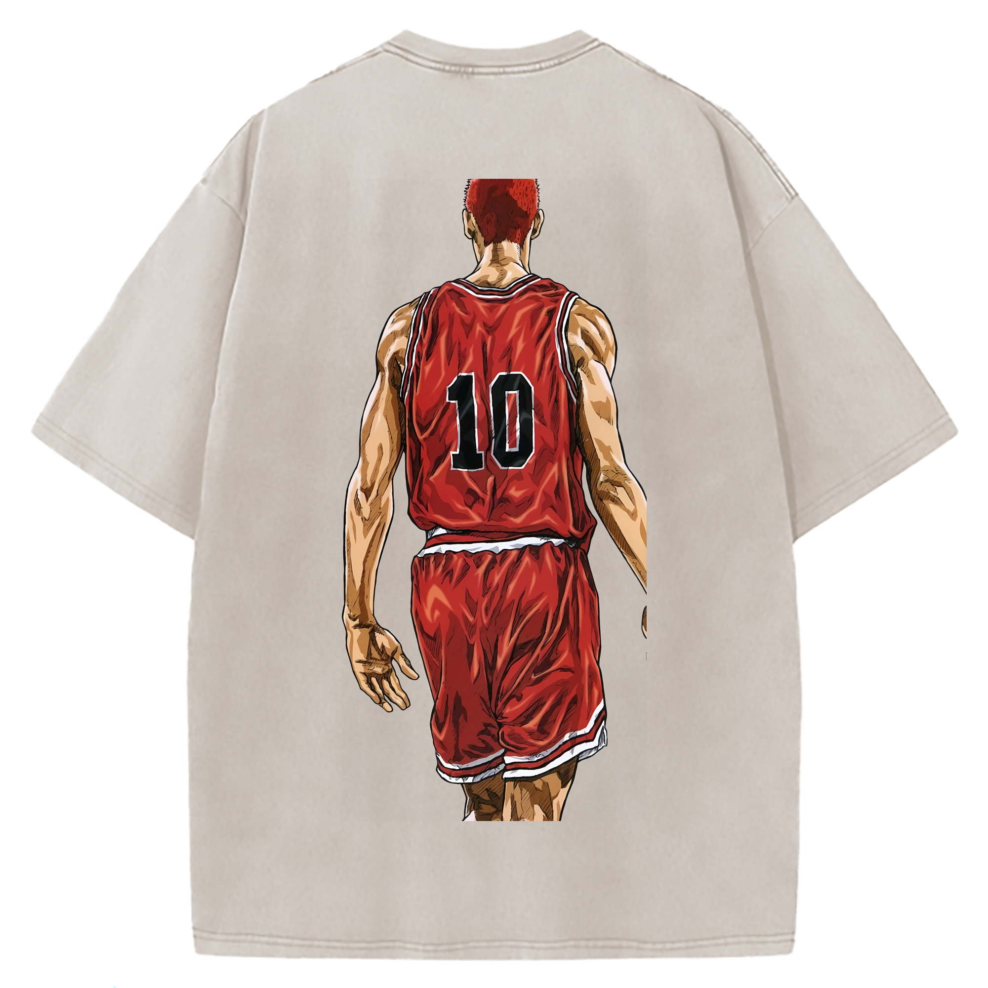 （画像用） SLAM DUNK／スラムダンク 綿100% ヴィンテージ風 半袖Tシャツ（背面プリント）
