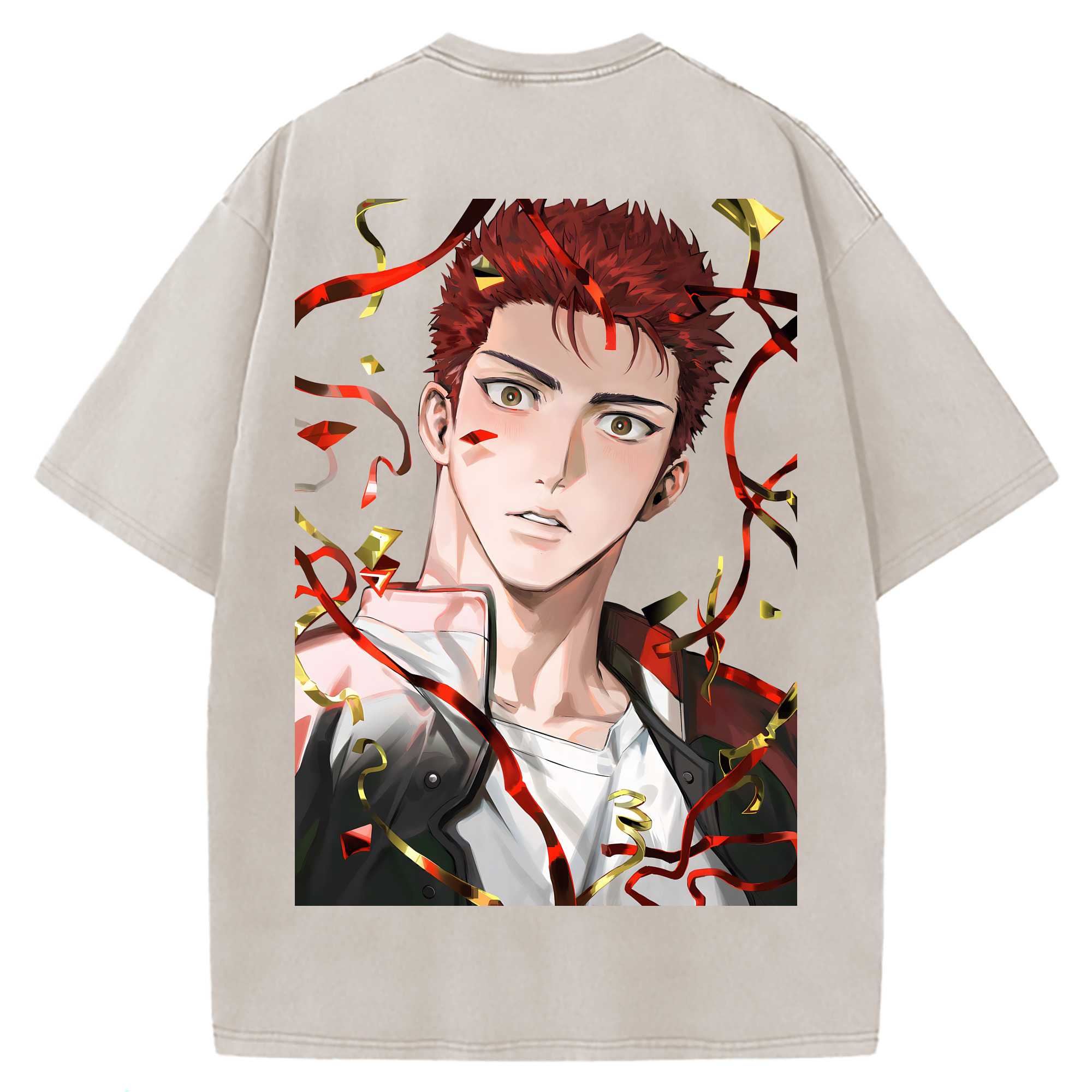 （画像用） SLAM DUNK／スラムダンク 綿100% ヴィンテージ風 半袖Tシャツ（背面プリント）