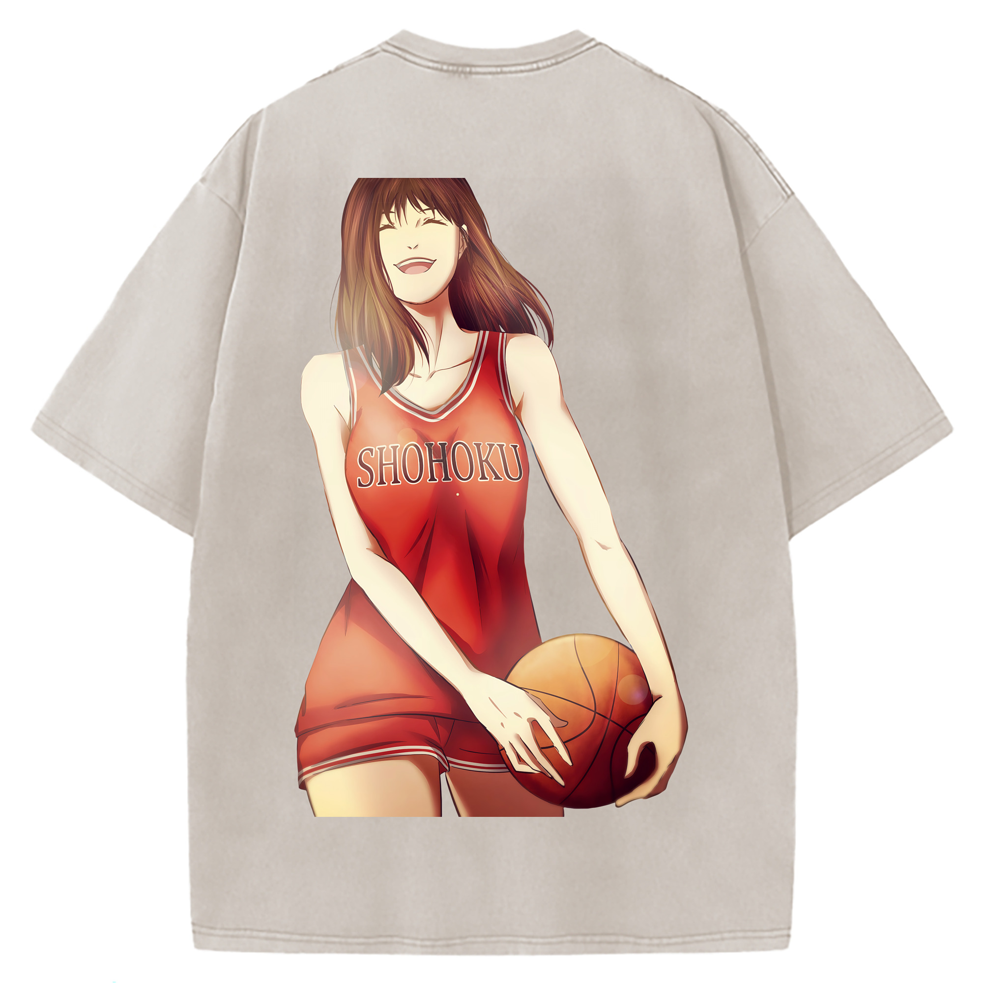 （画像用） SLAM DUNK／スラムダンク 綿100% ヴィンテージ風 半袖Tシャツ（背面プリント）