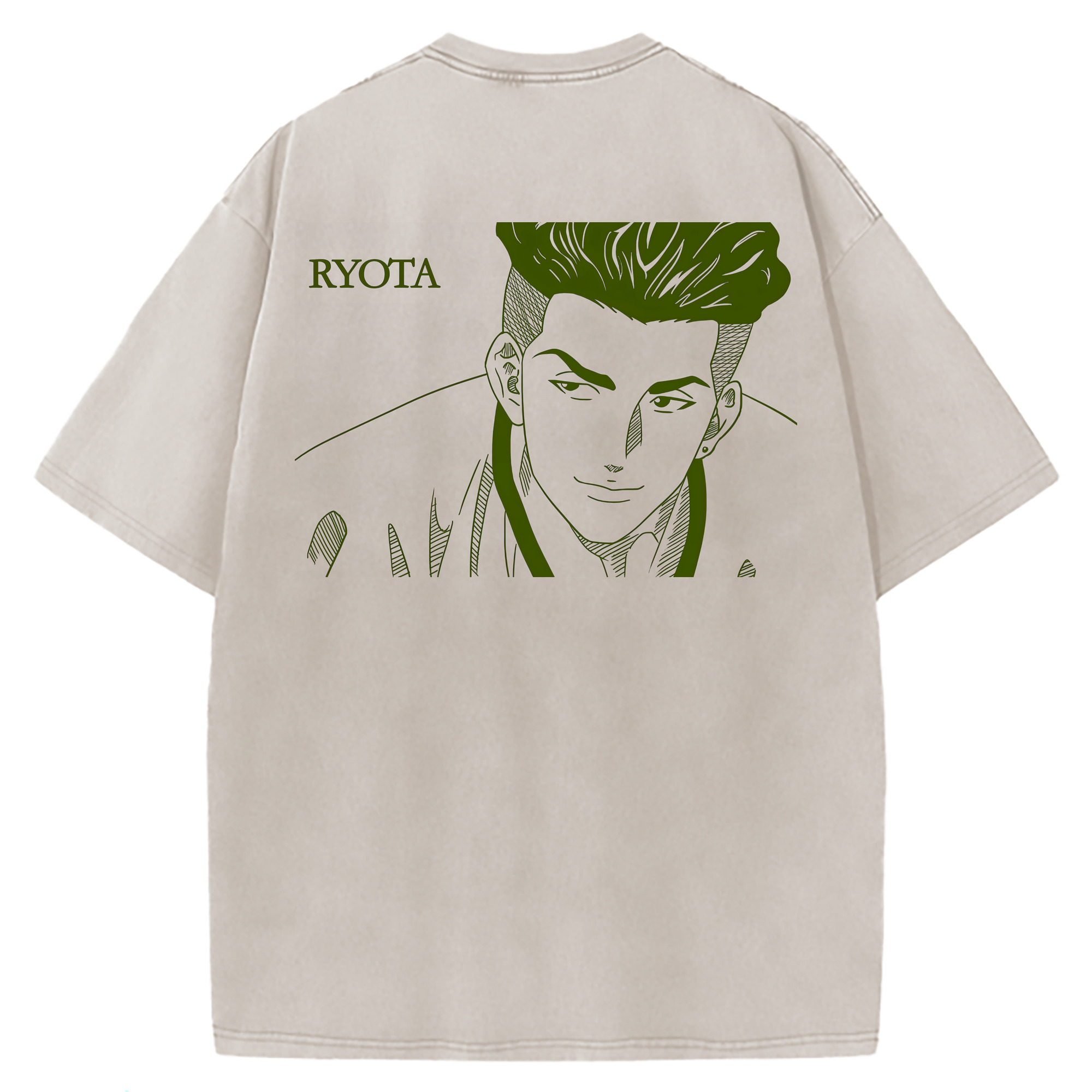 （画像用） SLAM DUNK／スラムダンク 綿100% ヴィンテージ風 半袖Tシャツ（背面プリント）