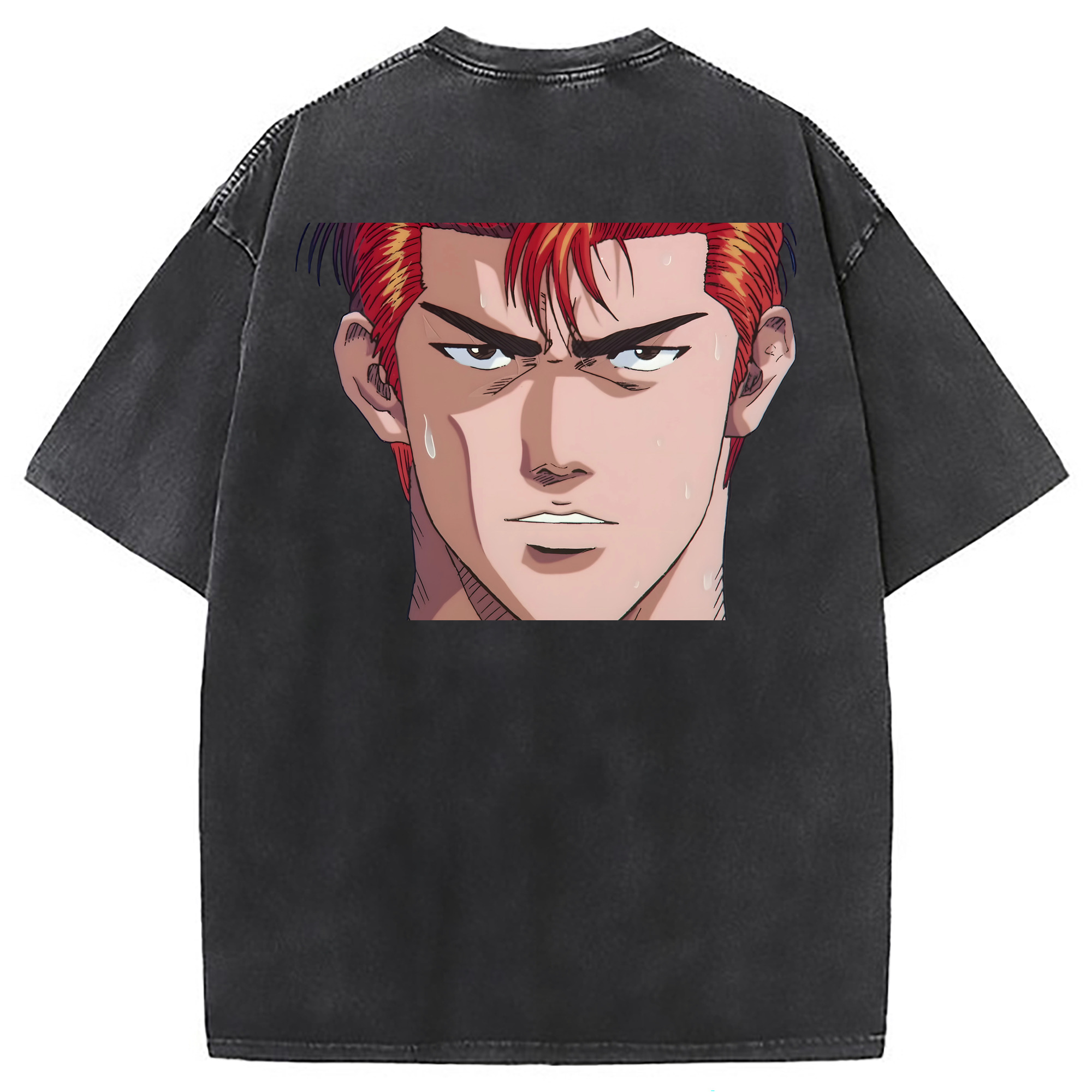 （画像用） SLAM DUNK／スラムダンク 綿100% ヴィンテージ風 半袖Tシャツ（背面プリント）