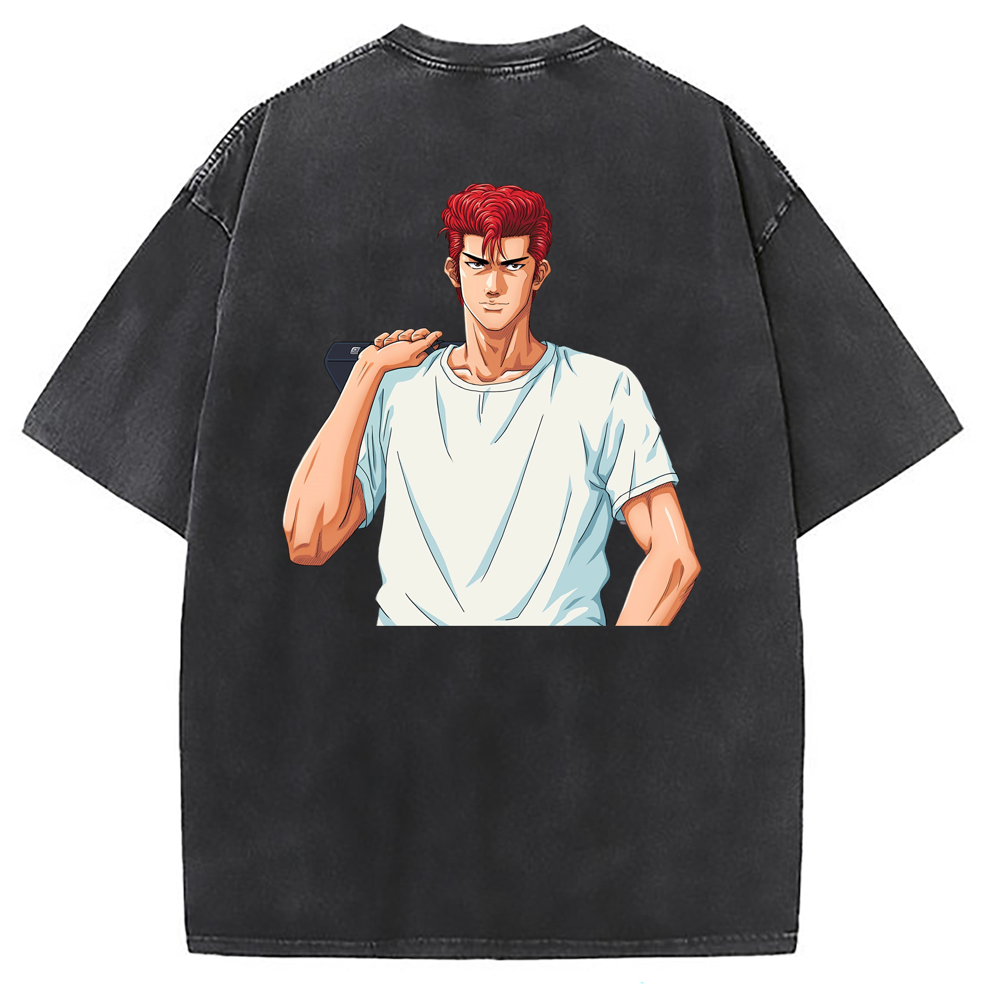 （画像用） SLAM DUNK／スラムダンク 綿100% ヴィンテージ風 半袖Tシャツ（背面プリント）