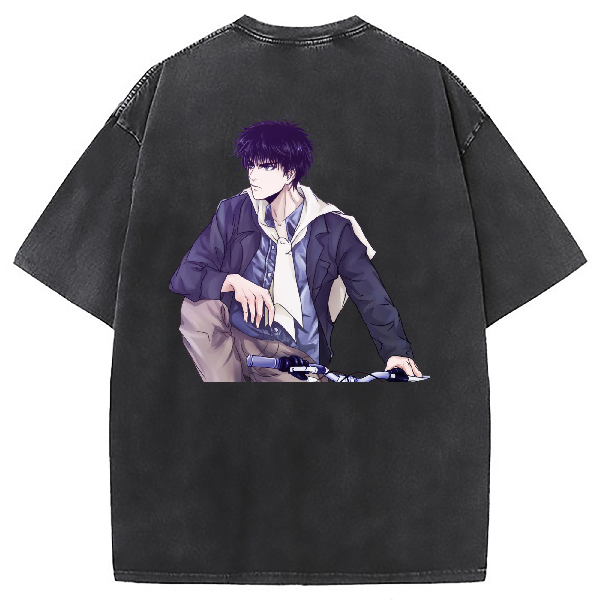 （画像用） SLAM DUNK／スラムダンク 綿100% ヴィンテージ風 半袖Tシャツ（背面プリント）