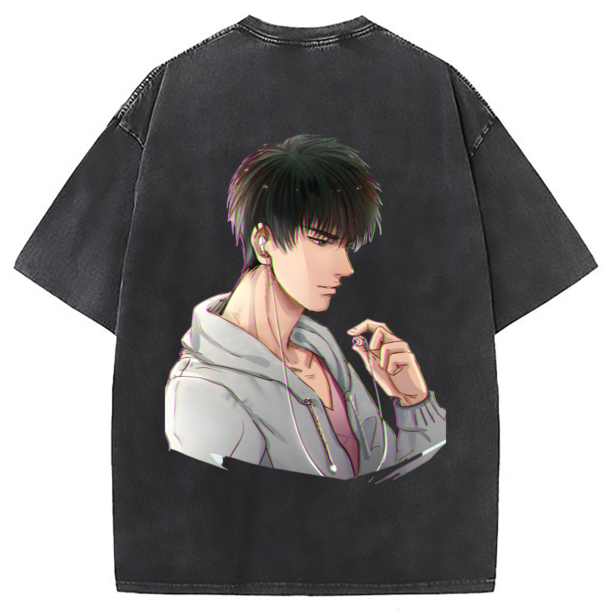 （画像用） SLAM DUNK／スラムダンク 綿100% ヴィンテージ風 半袖Tシャツ（背面プリント）