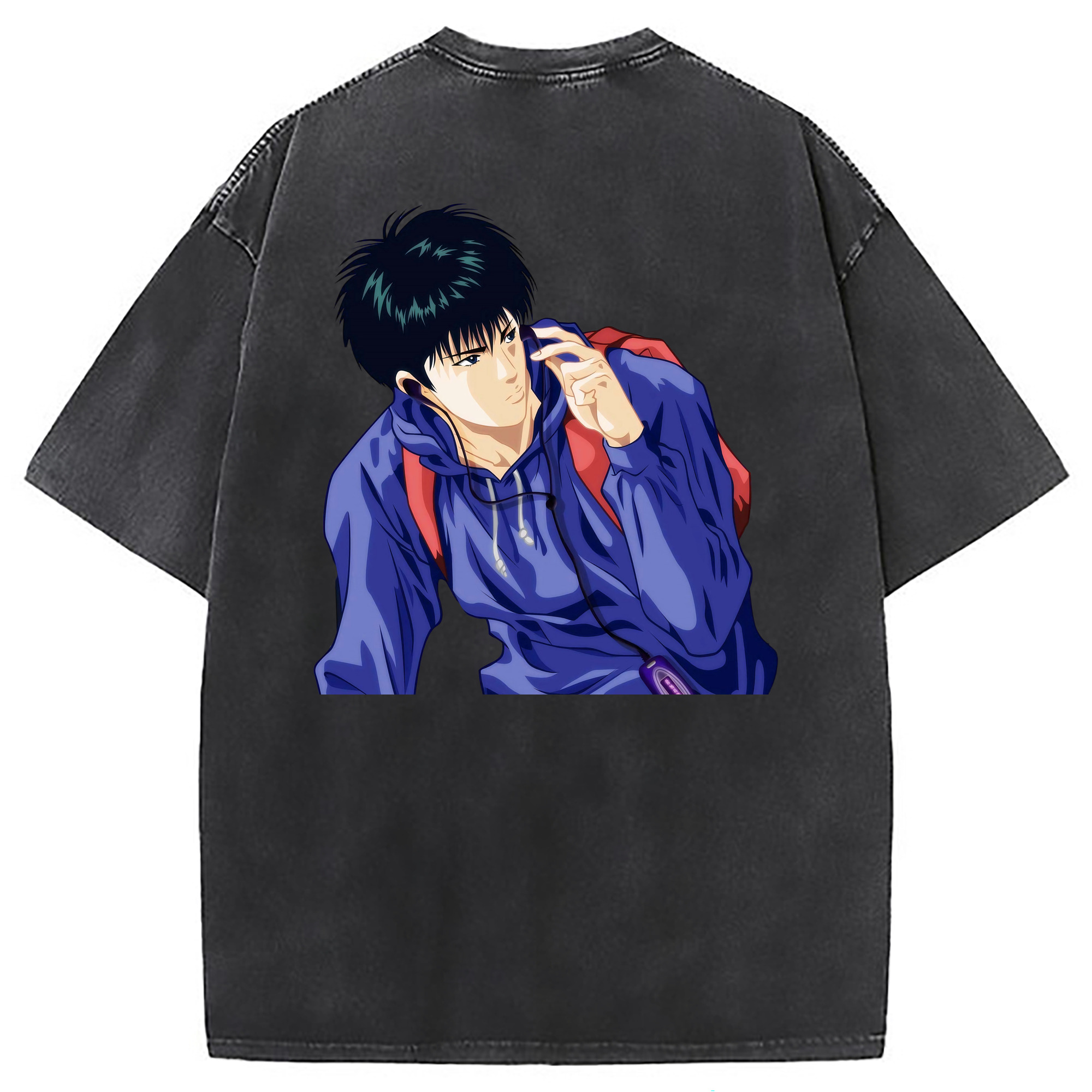 （画像用） SLAM DUNK／スラムダンク 綿100% ヴィンテージ風 半袖Tシャツ（背面プリント）