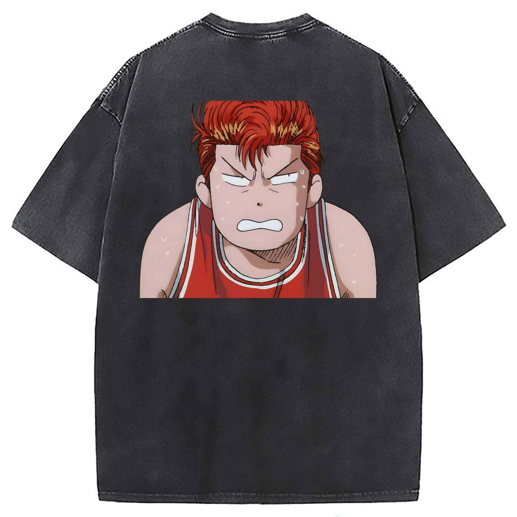 （画像用） SLAM DUNK／スラムダンク 綿100% ヴィンテージ風 半袖Tシャツ（背面プリント）