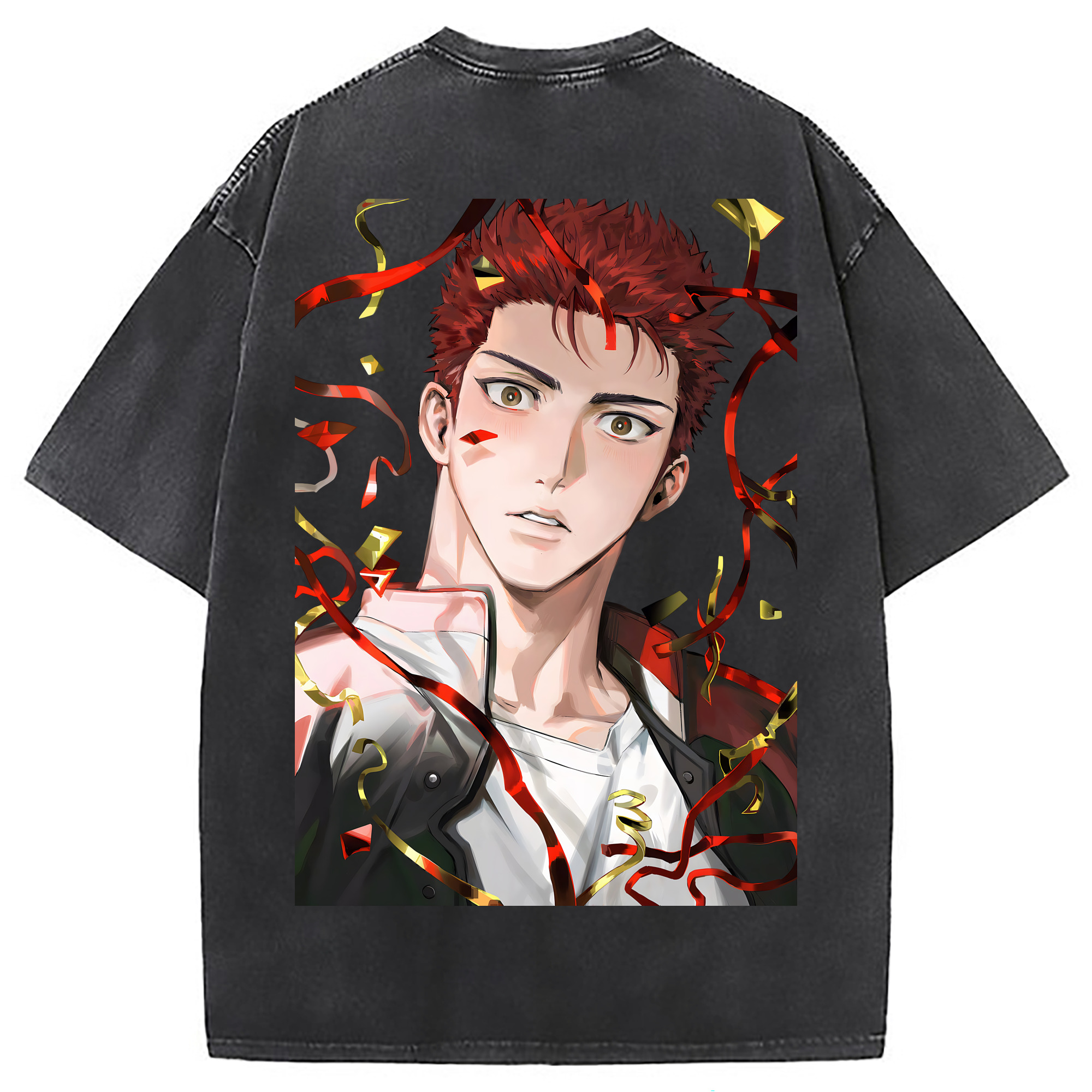 （画像用） SLAM DUNK／スラムダンク 綿100% ヴィンテージ風 半袖Tシャツ（背面プリント）