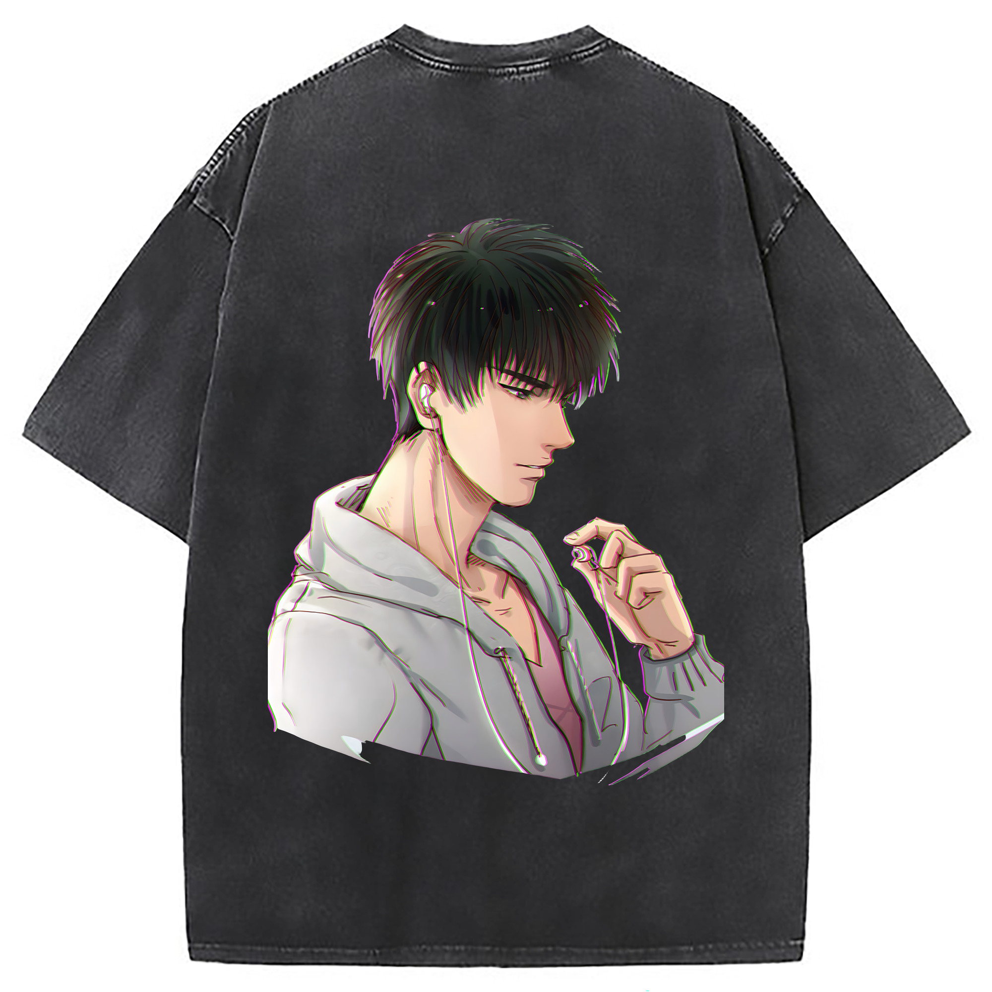 （画像用） SLAM DUNK／スラムダンク 綿100% ヴィンテージ風 半袖Tシャツ（背面プリント）