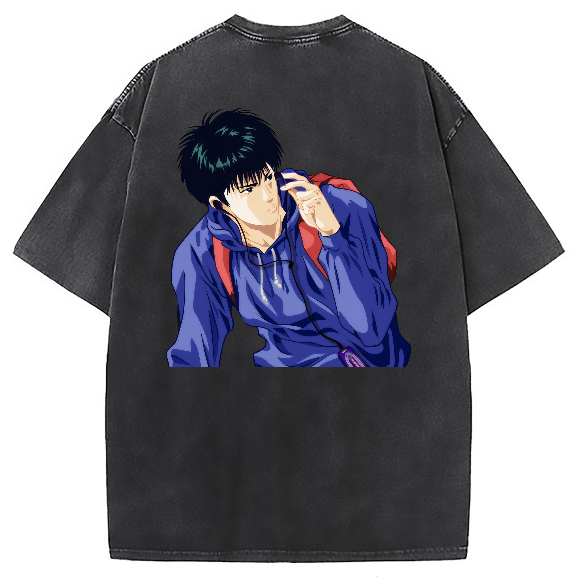 （画像用） SLAM DUNK／スラムダンク 綿100% ヴィンテージ風 半袖Tシャツ（背面プリント）
