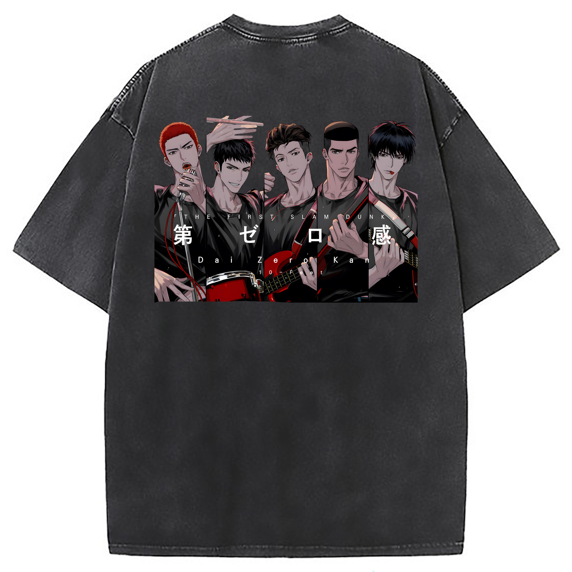 （画像用） SLAM DUNK／スラムダンク 綿100% ヴィンテージ風 半袖Tシャツ（背面プリント）