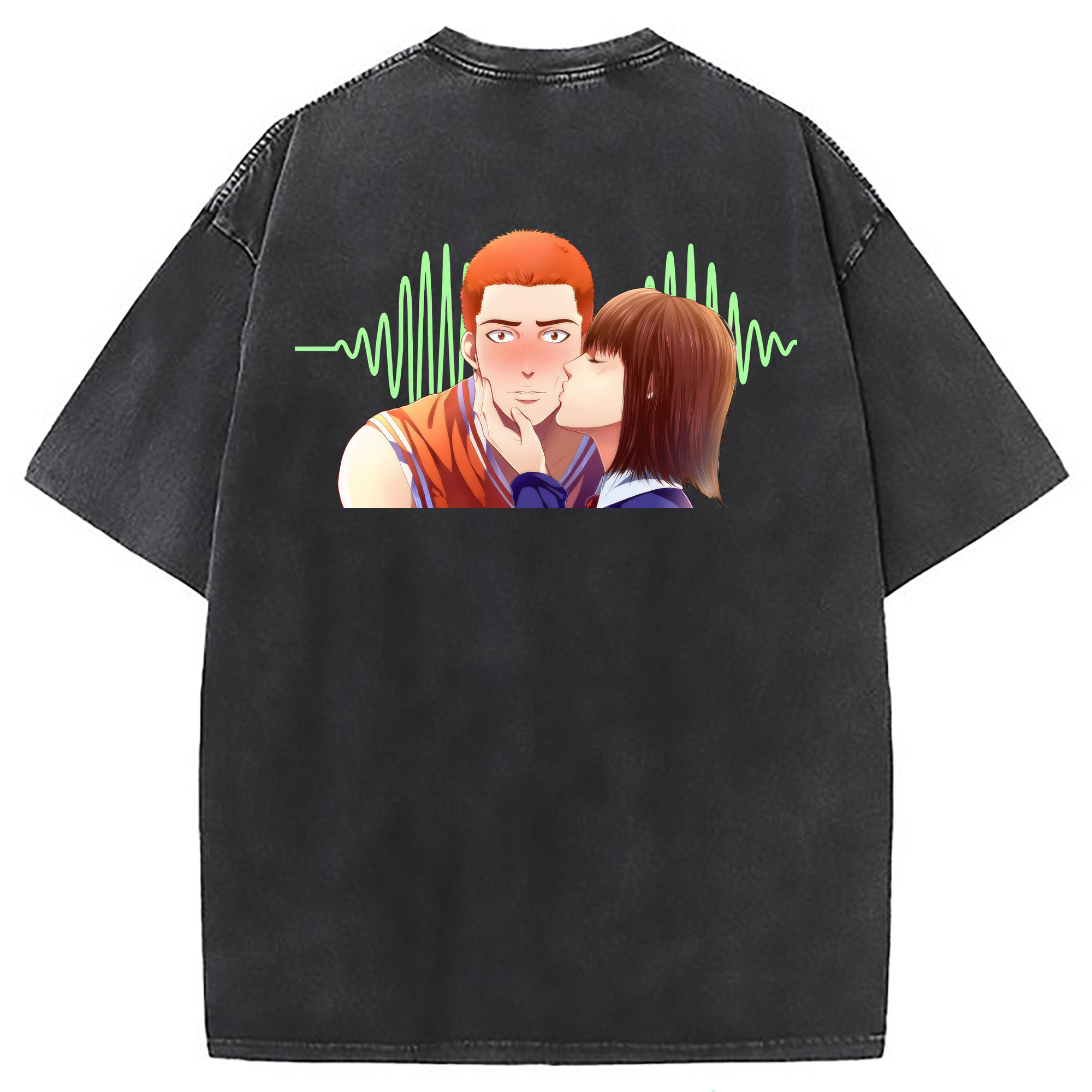 （画像用） SLAM DUNK／スラムダンク 綿100% ヴィンテージ風 半袖Tシャツ（背面プリント）