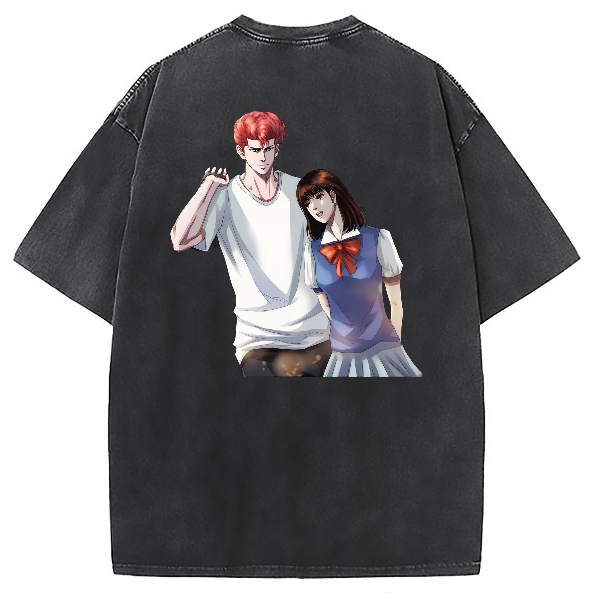 （画像用） SLAM DUNK／スラムダンク 綿100% ヴィンテージ風 半袖Tシャツ（背面プリント）