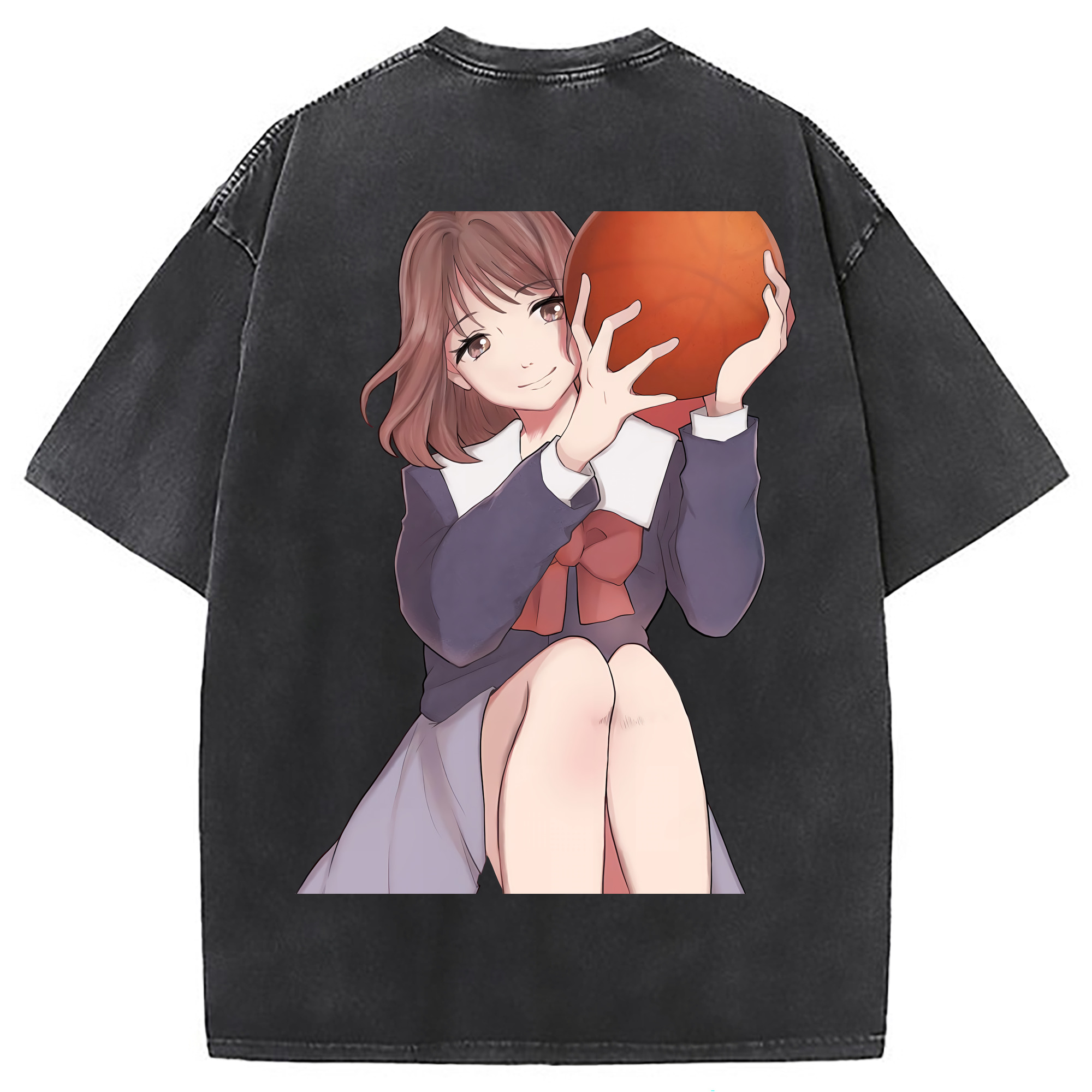 （画像用） SLAM DUNK／スラムダンク 綿100% ヴィンテージ風 半袖Tシャツ（背面プリント）