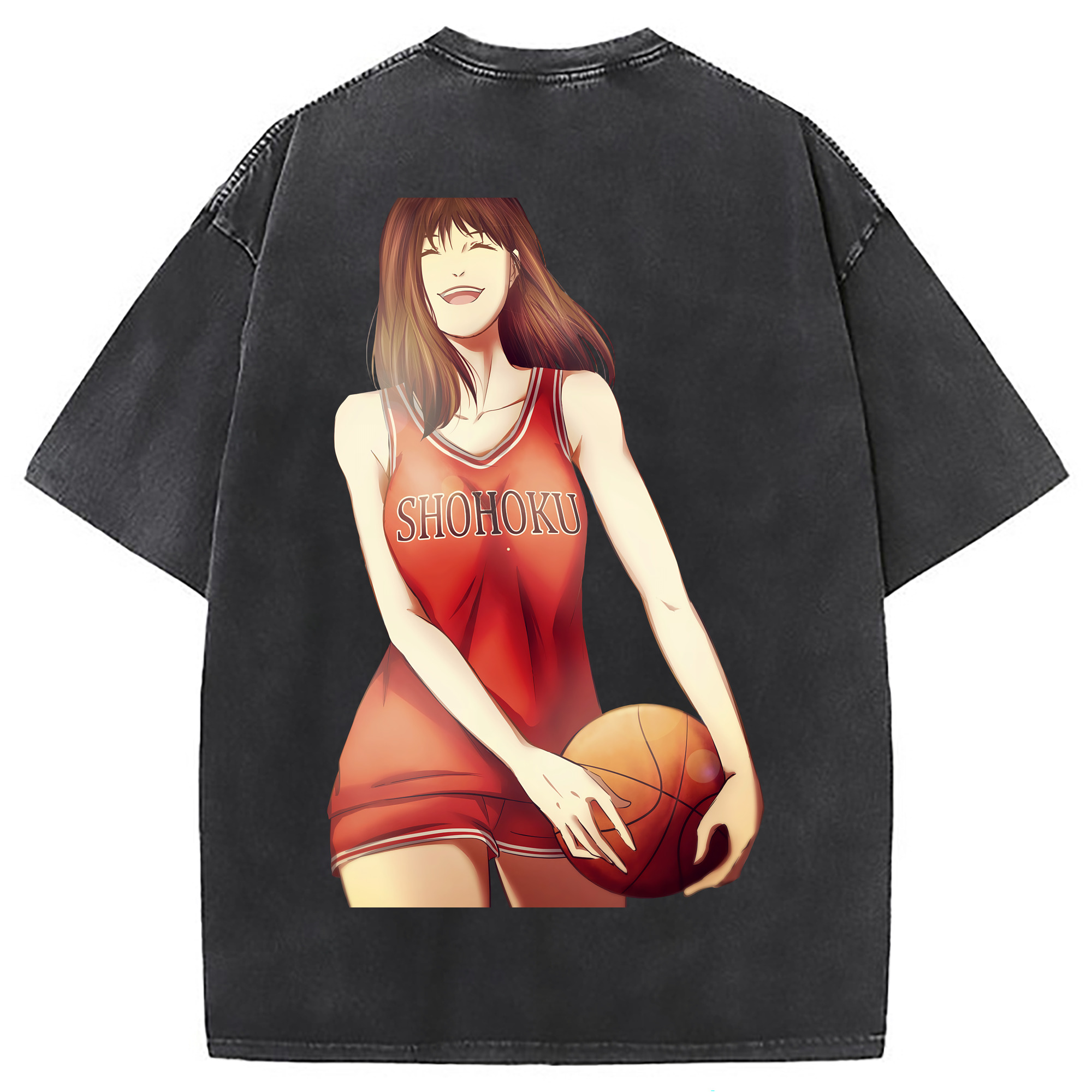 （画像用） SLAM DUNK／スラムダンク 綿100% ヴィンテージ風 半袖Tシャツ（背面プリント）