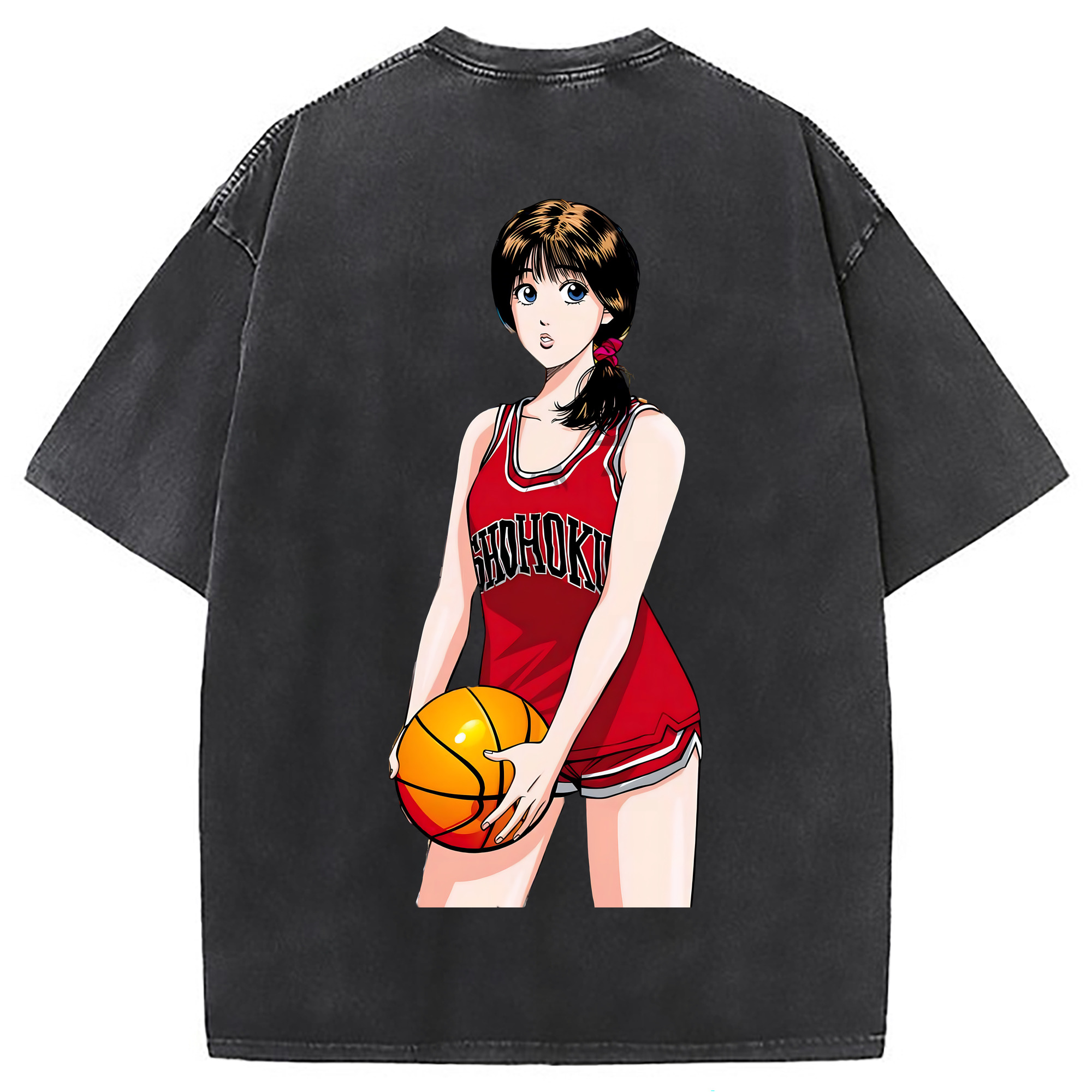 （画像用） SLAM DUNK／スラムダンク 綿100% ヴィンテージ風 半袖Tシャツ（背面プリント）