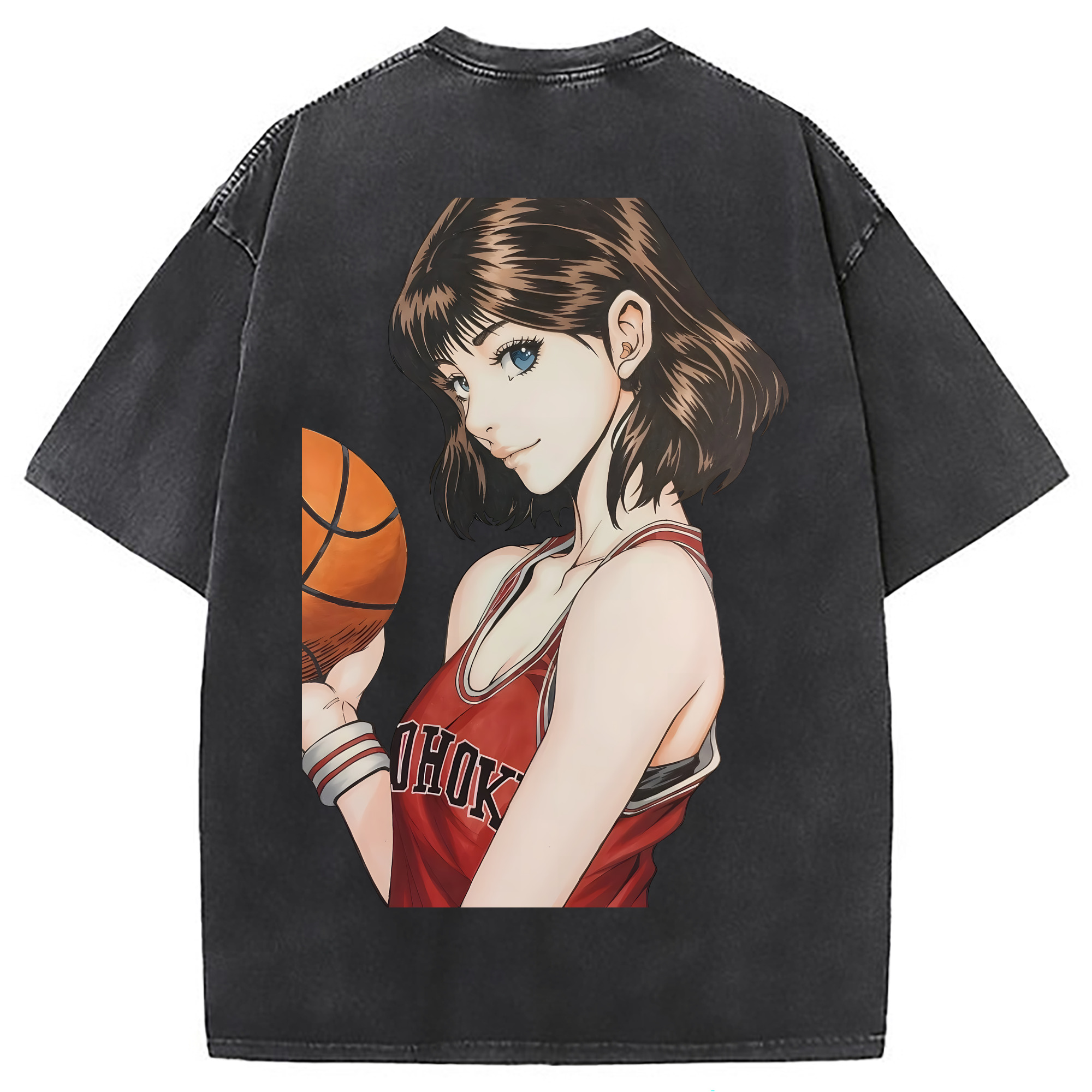 （画像用） SLAM DUNK／スラムダンク 綿100% ヴィンテージ風 半袖Tシャツ（背面プリント）