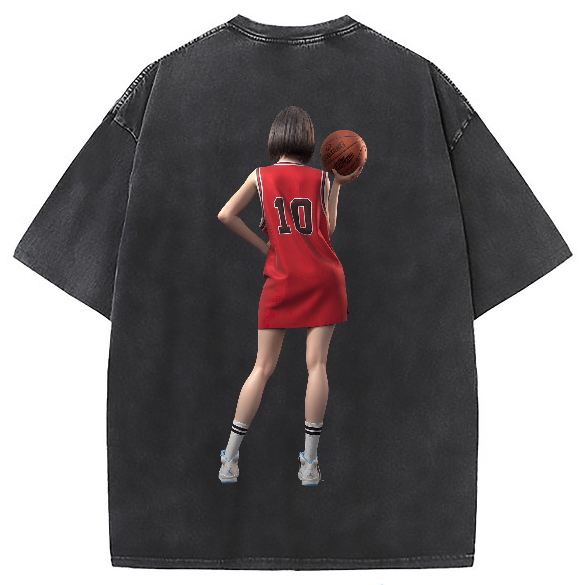 （画像用） SLAM DUNK／スラムダンク 綿100% ヴィンテージ風 半袖Tシャツ（背面プリント）