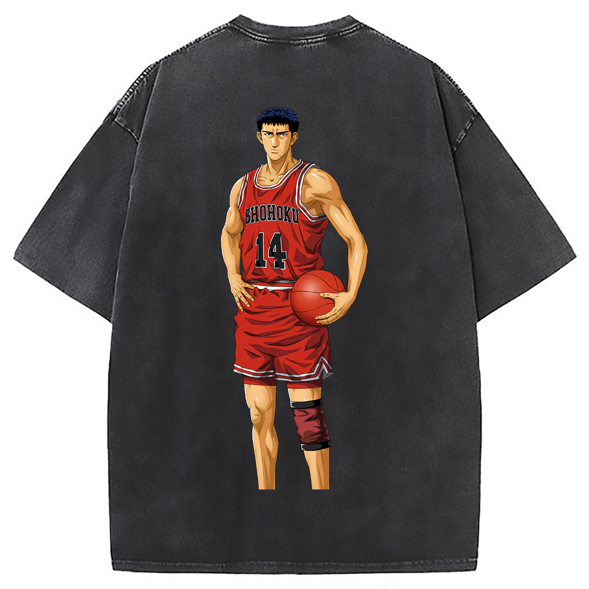 （画像用） SLAM DUNK／スラムダンク 綿100% ヴィンテージ風 半袖Tシャツ（背面プリント）