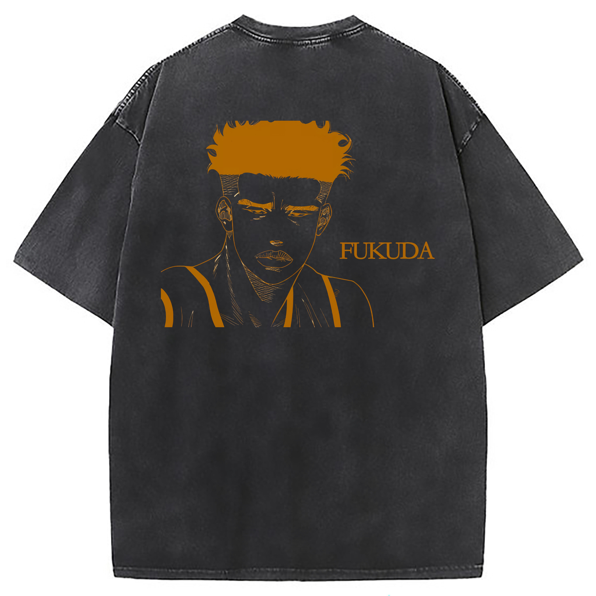 （画像用） SLAM DUNK／スラムダンク 綿100% ヴィンテージ風 半袖Tシャツ（背面プリント）