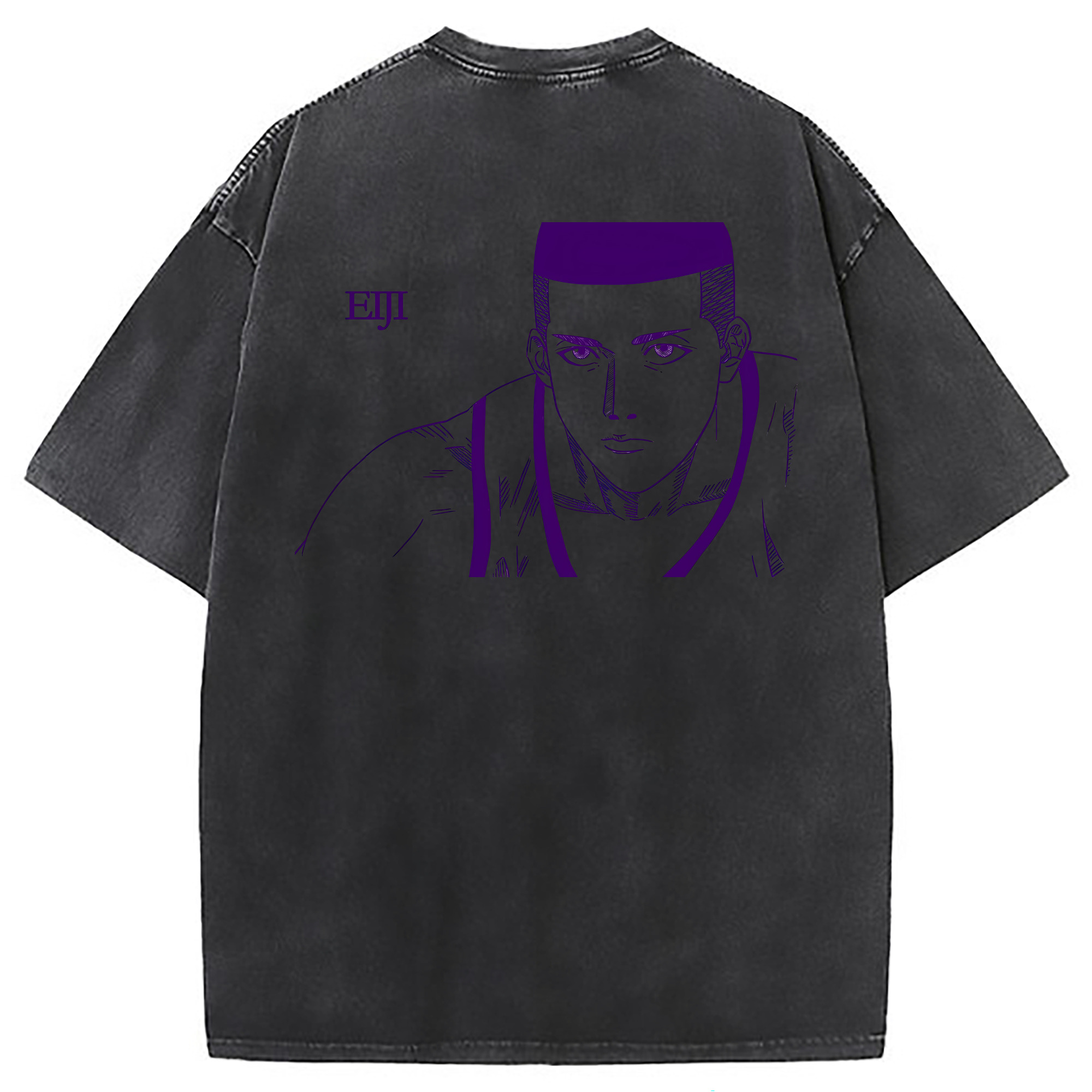 （画像用） SLAM DUNK／スラムダンク 綿100% ヴィンテージ風 半袖Tシャツ（背面プリント）