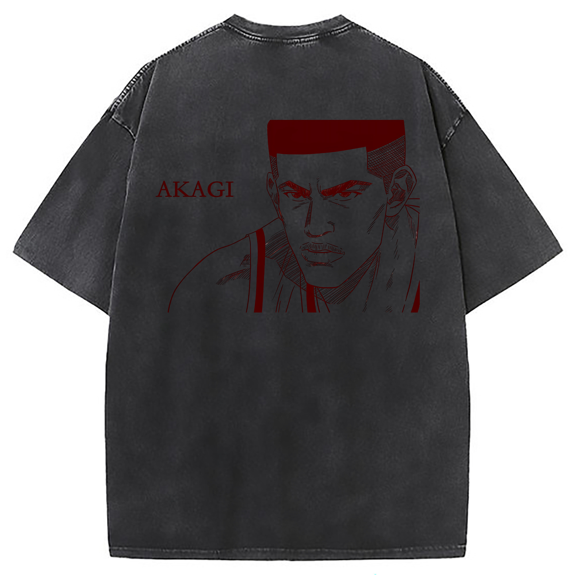 （画像用） SLAM DUNK／スラムダンク 綿100% ヴィンテージ風 半袖Tシャツ（背面プリント）
