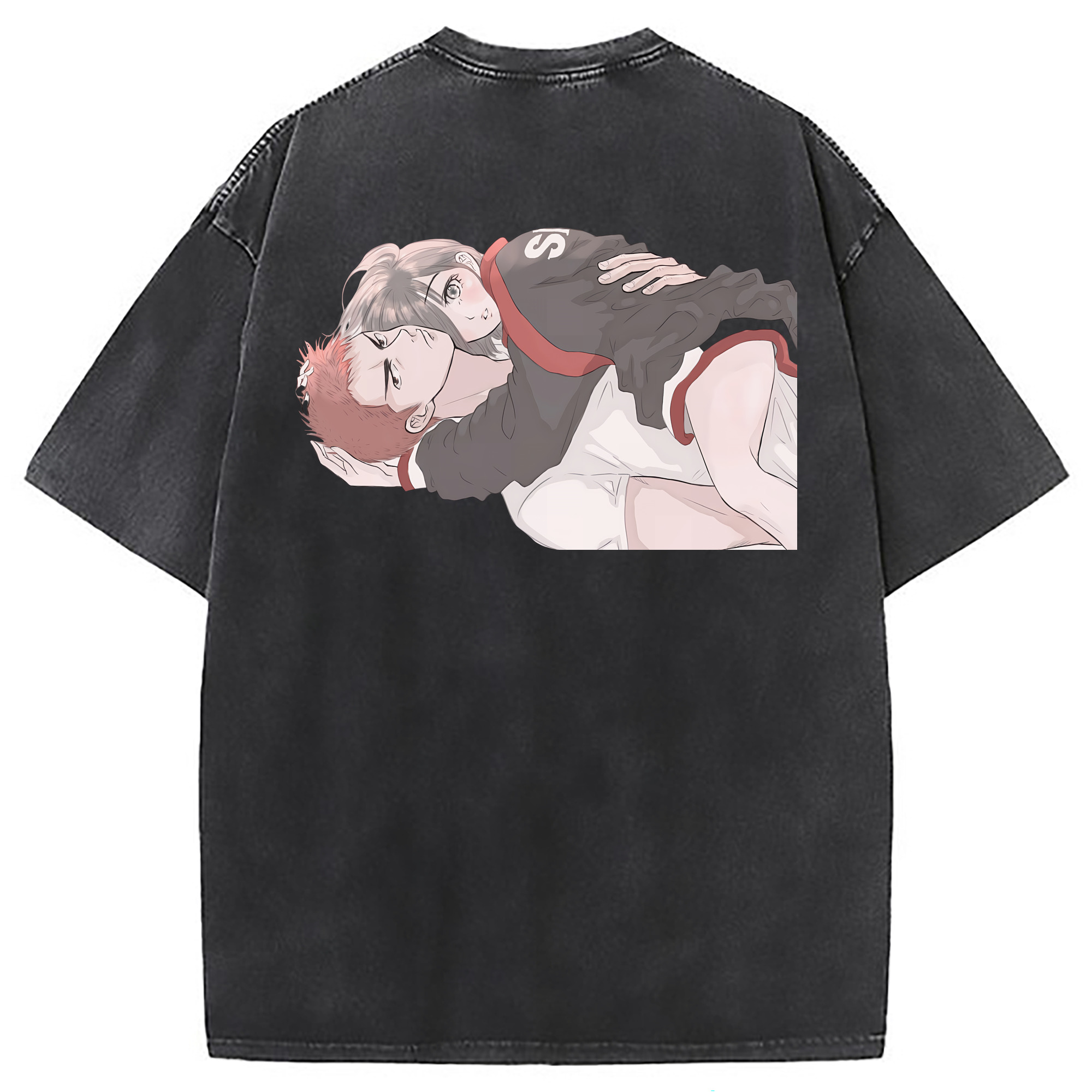 （画像用） SLAM DUNK／スラムダンク 綿100% ヴィンテージ風 半袖Tシャツ（背面プリント）