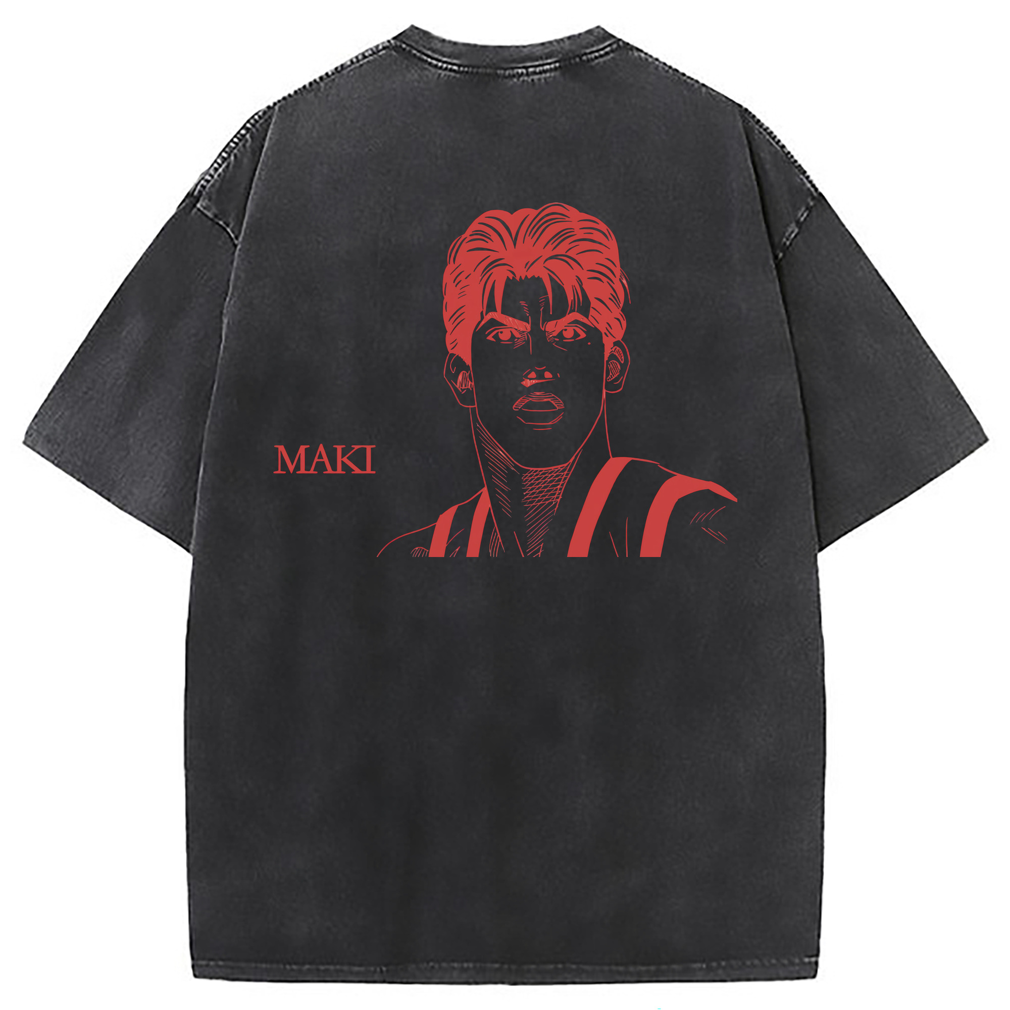 （画像用） SLAM DUNK／スラムダンク 綿100% ヴィンテージ風 半袖Tシャツ（背面プリント）