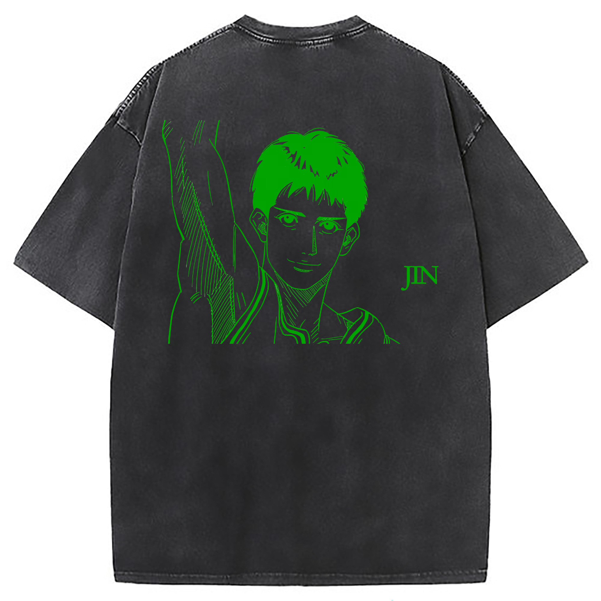 （画像用） SLAM DUNK／スラムダンク 綿100% ヴィンテージ風 半袖Tシャツ（背面プリント）