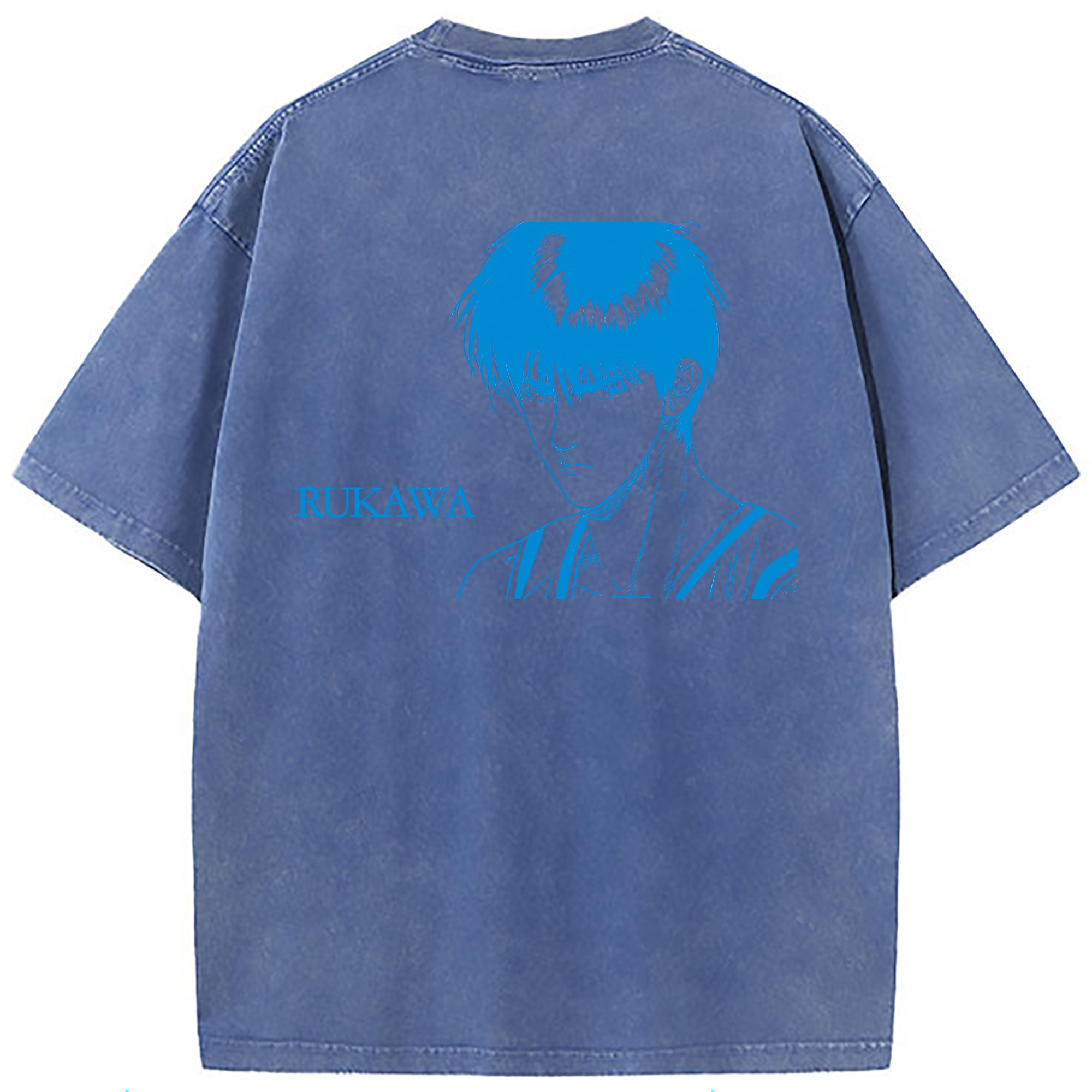 （画像用） SLAM DUNK／スラムダンク 綿100% ヴィンテージ風 半袖Tシャツ（背面プリント）
