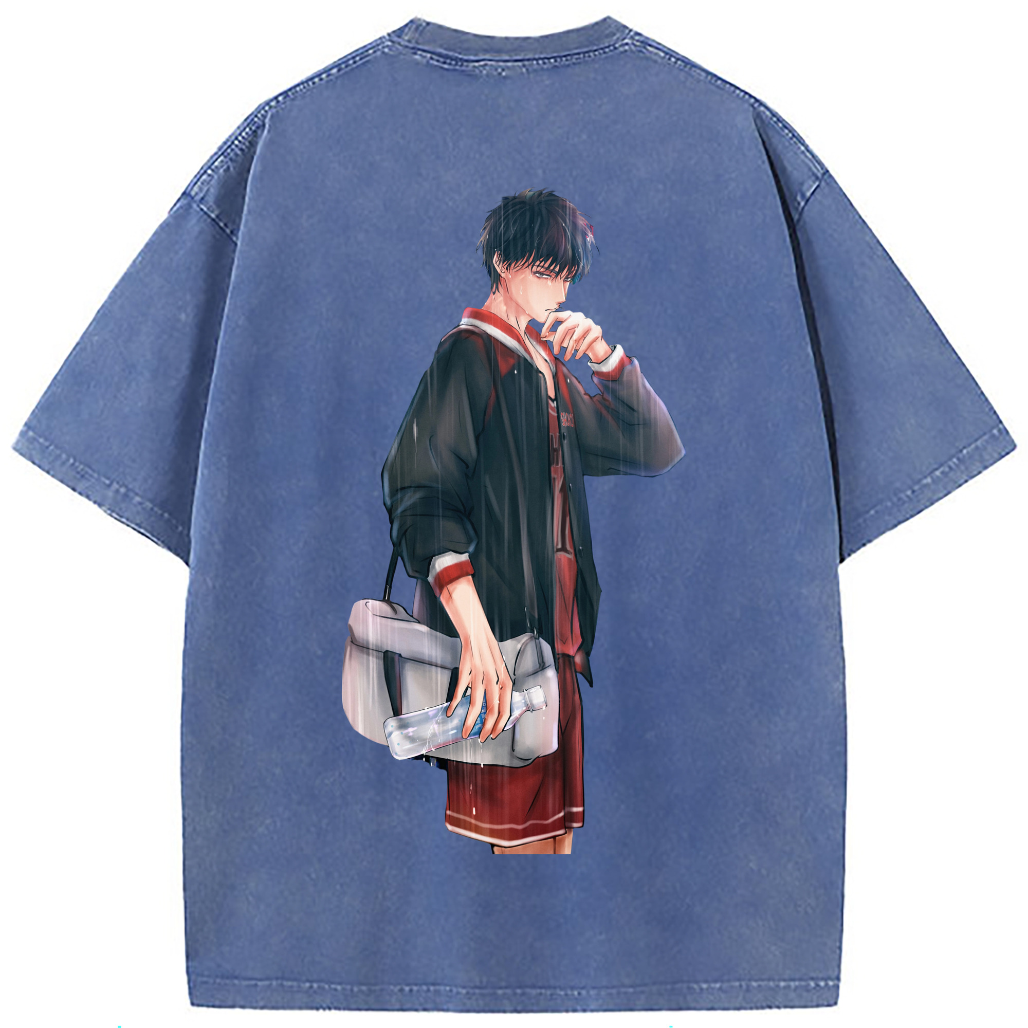 （画像用） SLAM DUNK／スラムダンク 綿100% ヴィンテージ風 半袖Tシャツ（背面プリント）