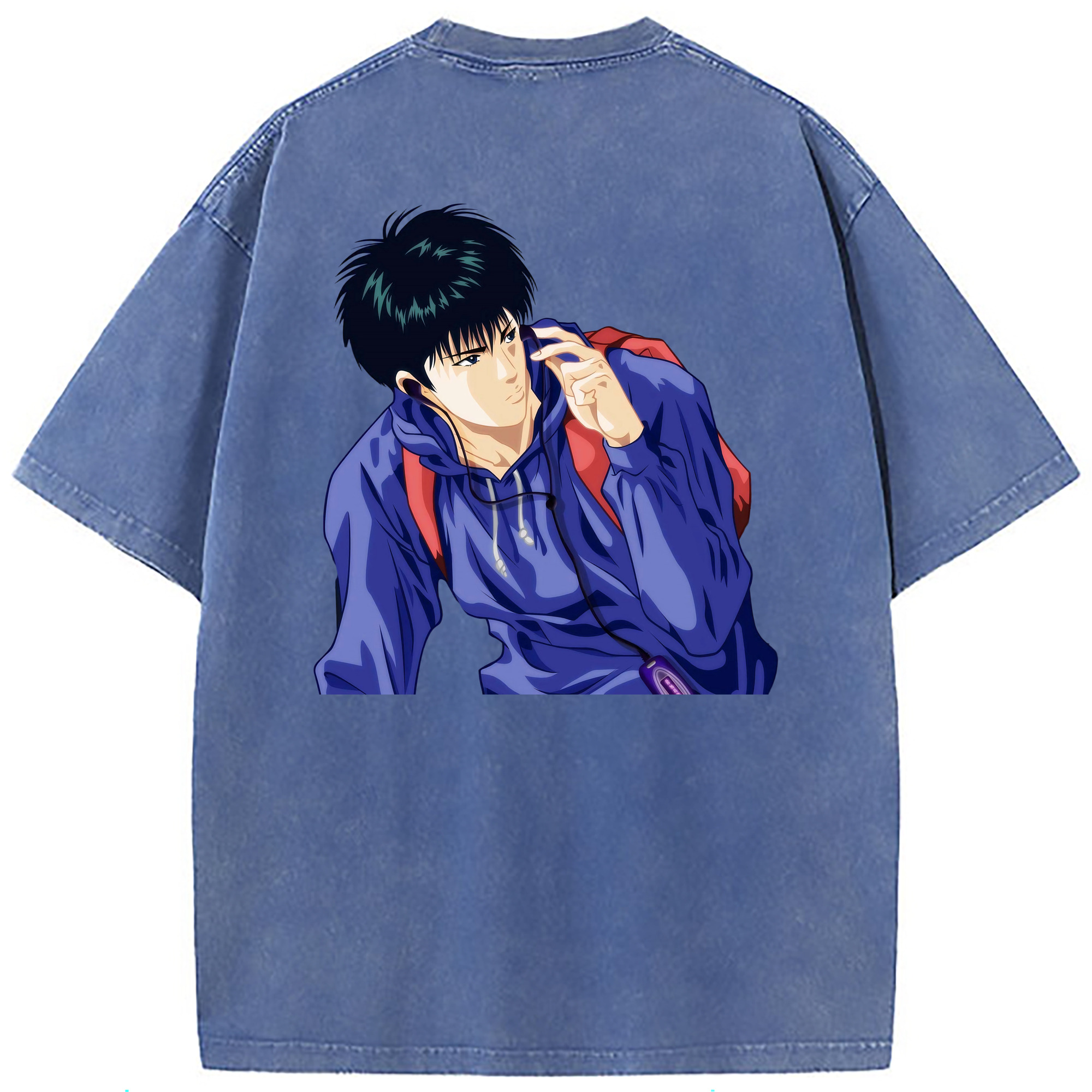 （画像用） SLAM DUNK／スラムダンク 綿100% ヴィンテージ風 半袖Tシャツ（背面プリント）