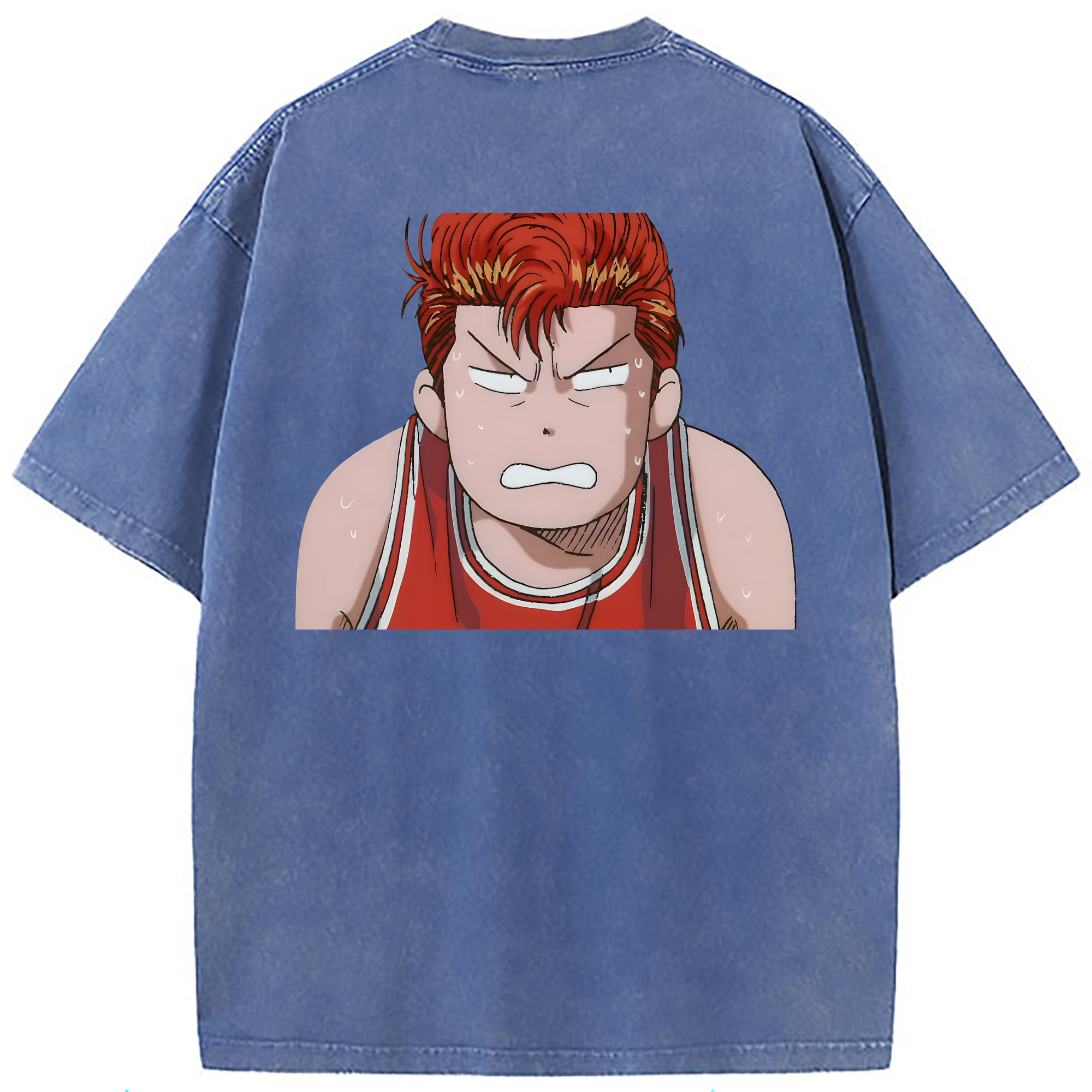 （画像用） SLAM DUNK／スラムダンク 綿100% ヴィンテージ風 半袖Tシャツ（背面プリント）