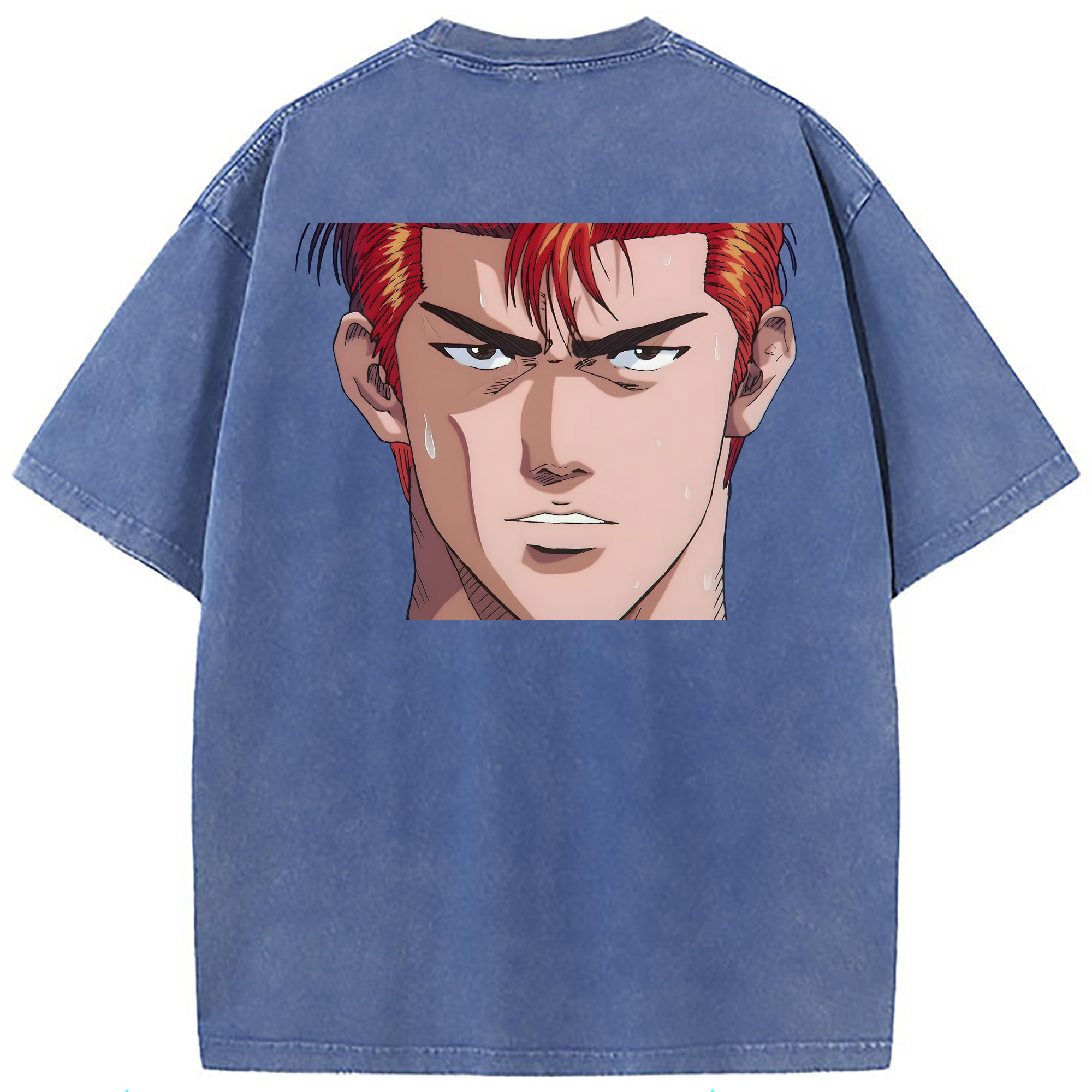 （画像用） SLAM DUNK／スラムダンク 綿100% ヴィンテージ風 半袖Tシャツ（背面プリント）